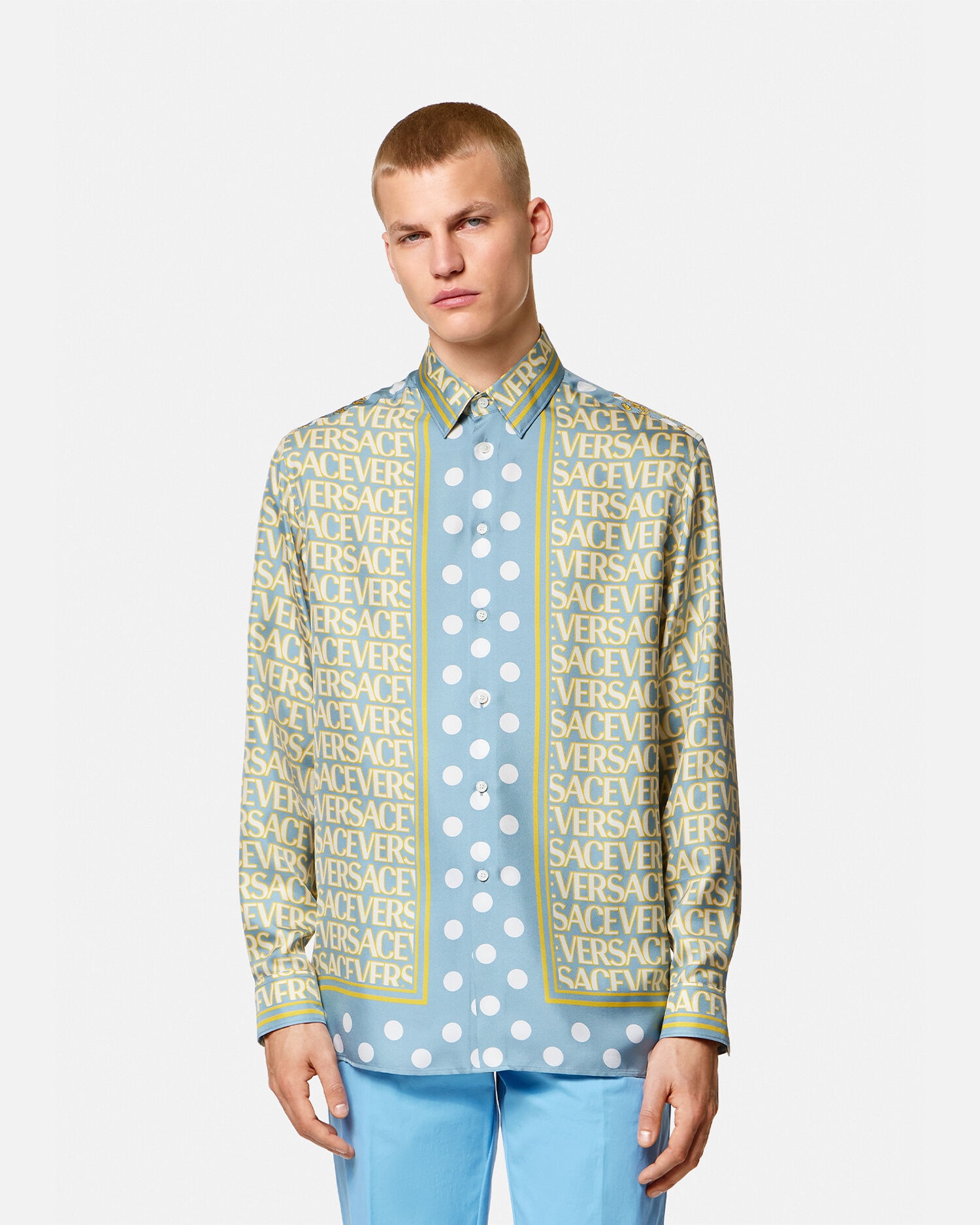 Camisa versace seda clearance