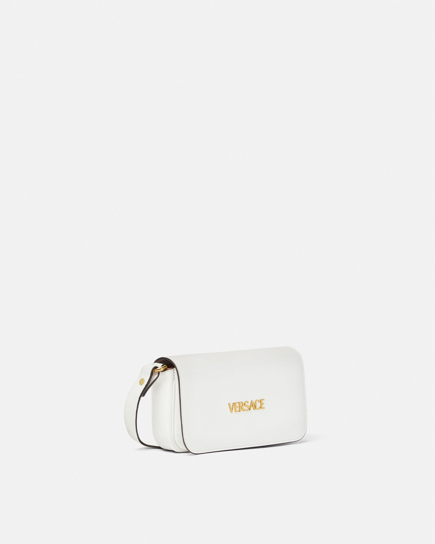 Versace Tag Nappa Mini Bag White | VERSACE US