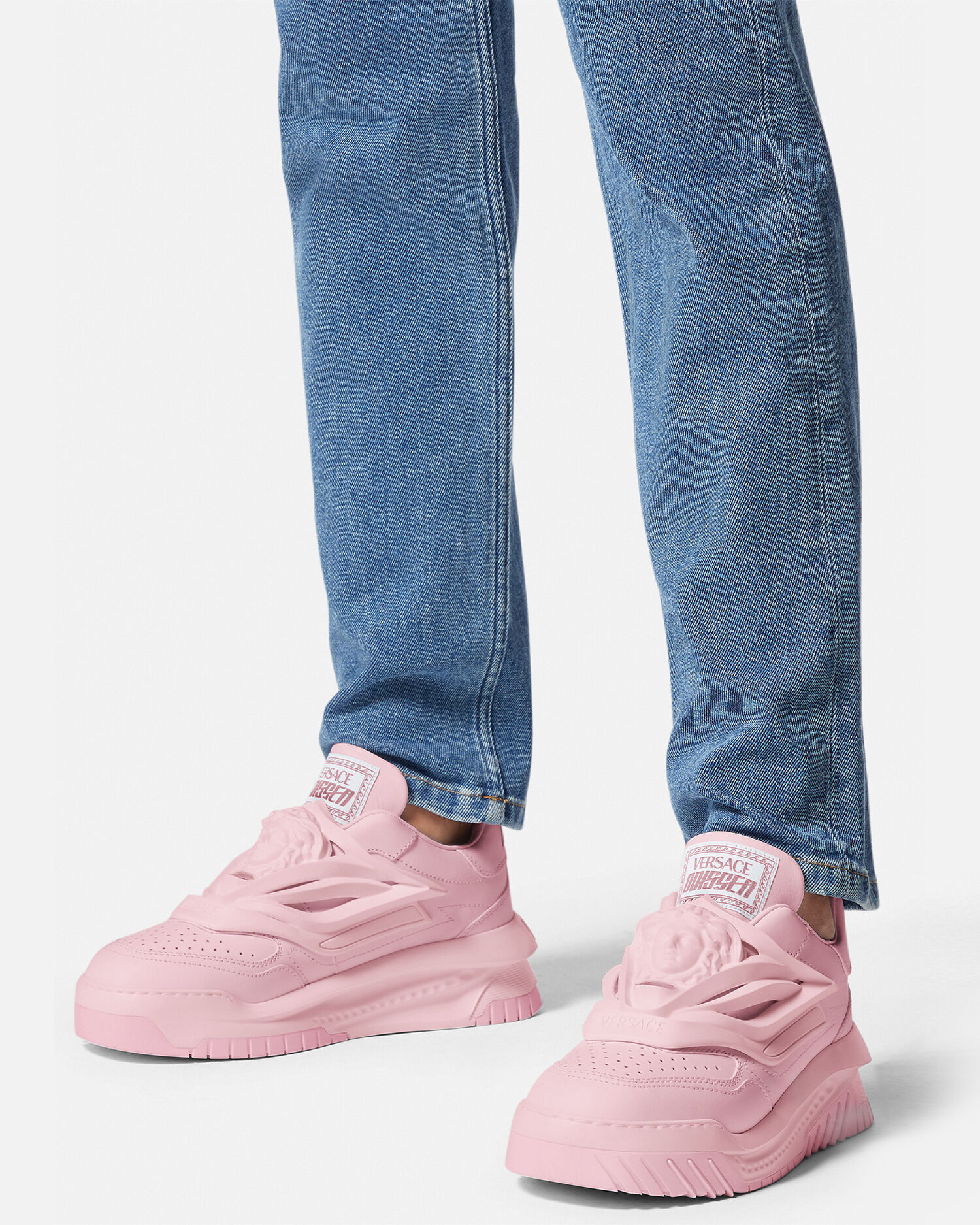 Pink online versace trainers