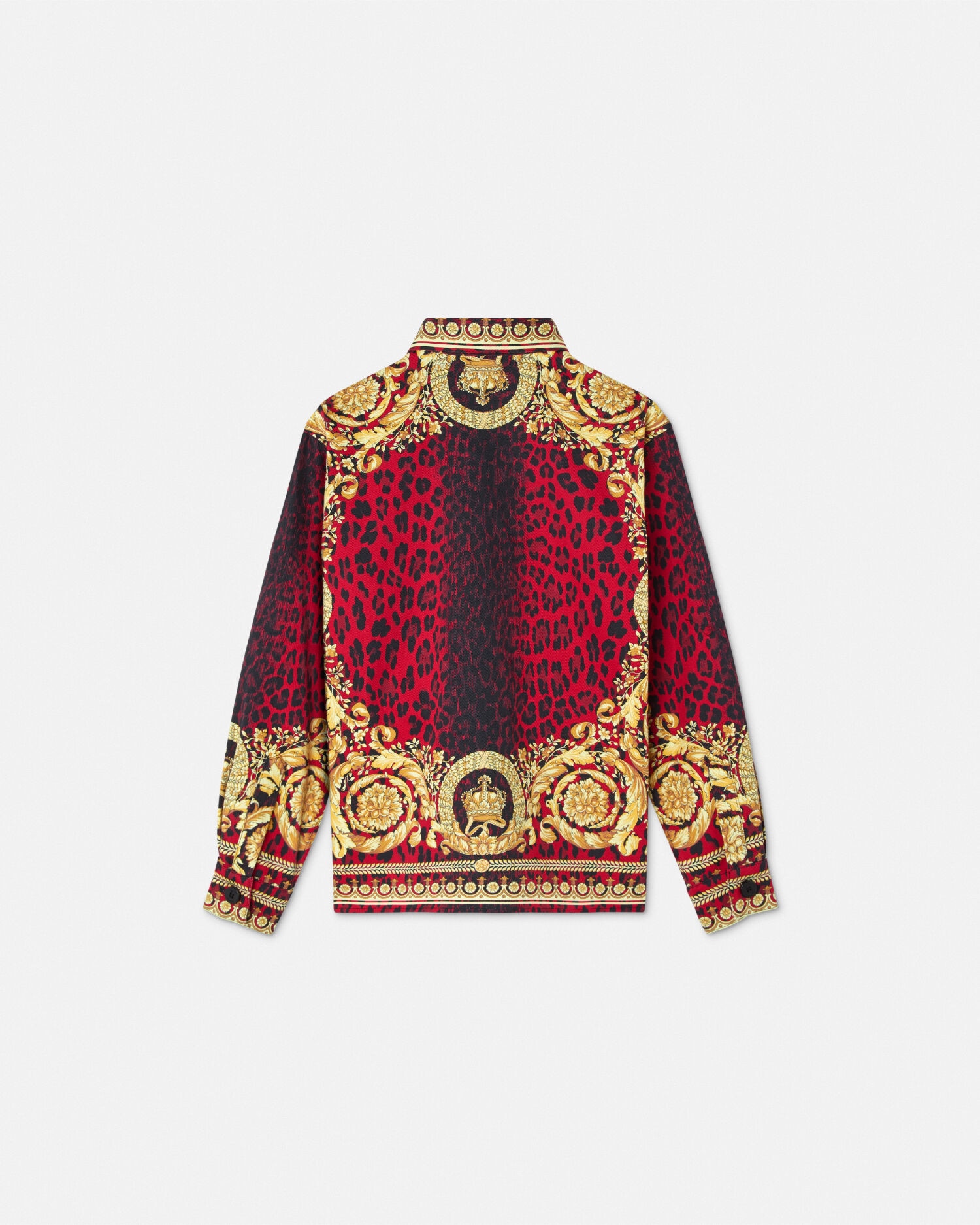 Camicia Wild Barocco Kids Rosso Stampa VERSACE IT