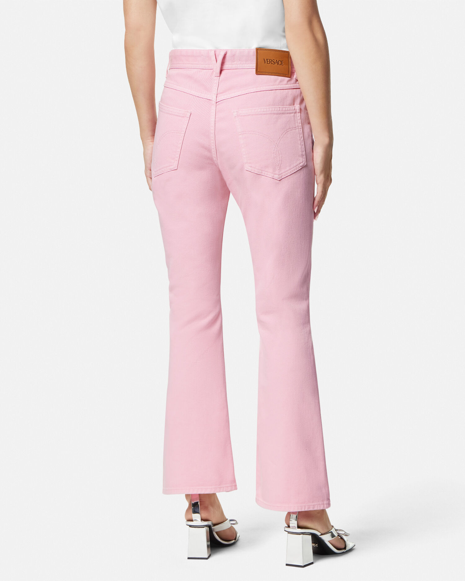 Baby pink shop jeans versace