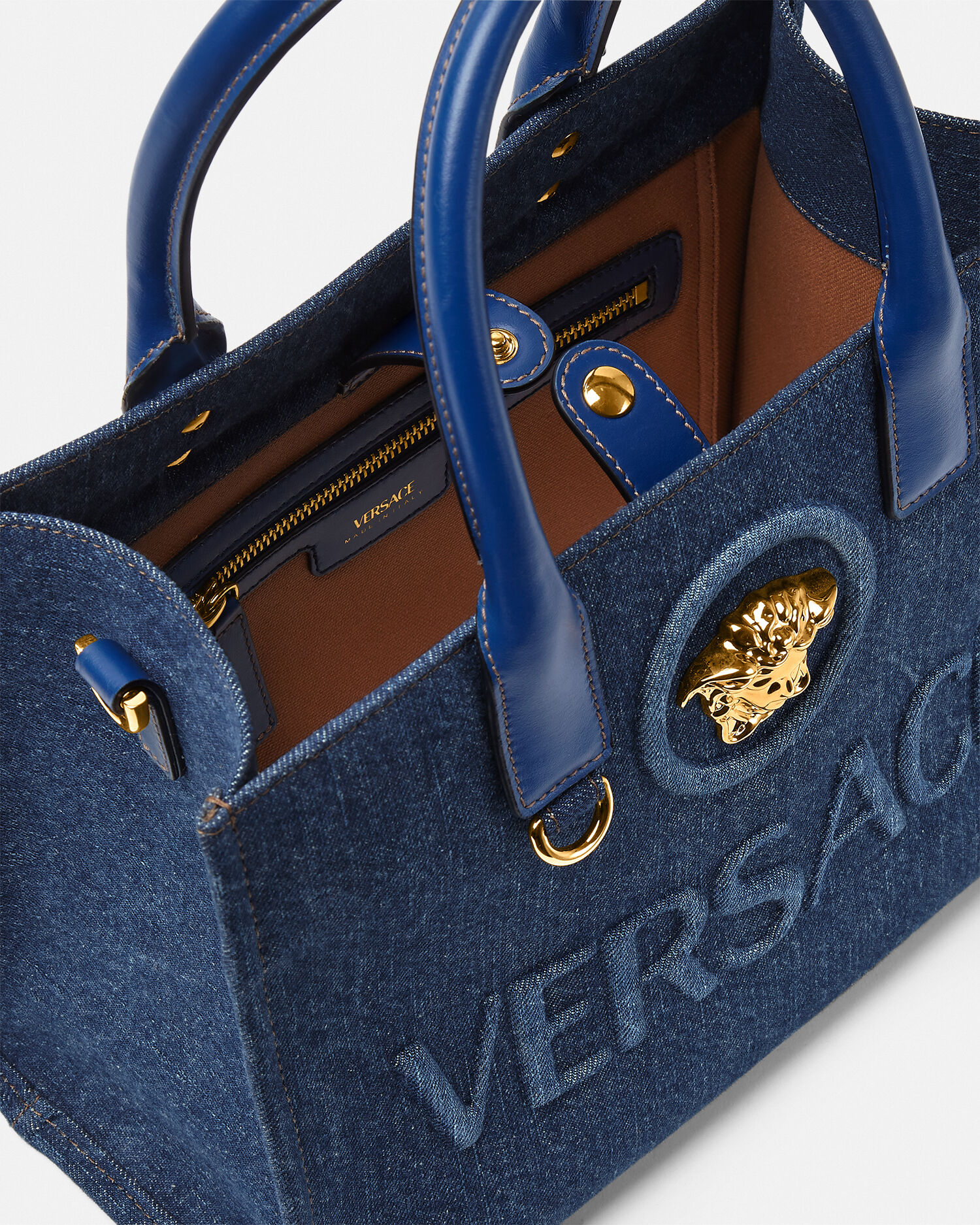 Versace blue handbag new arrivals