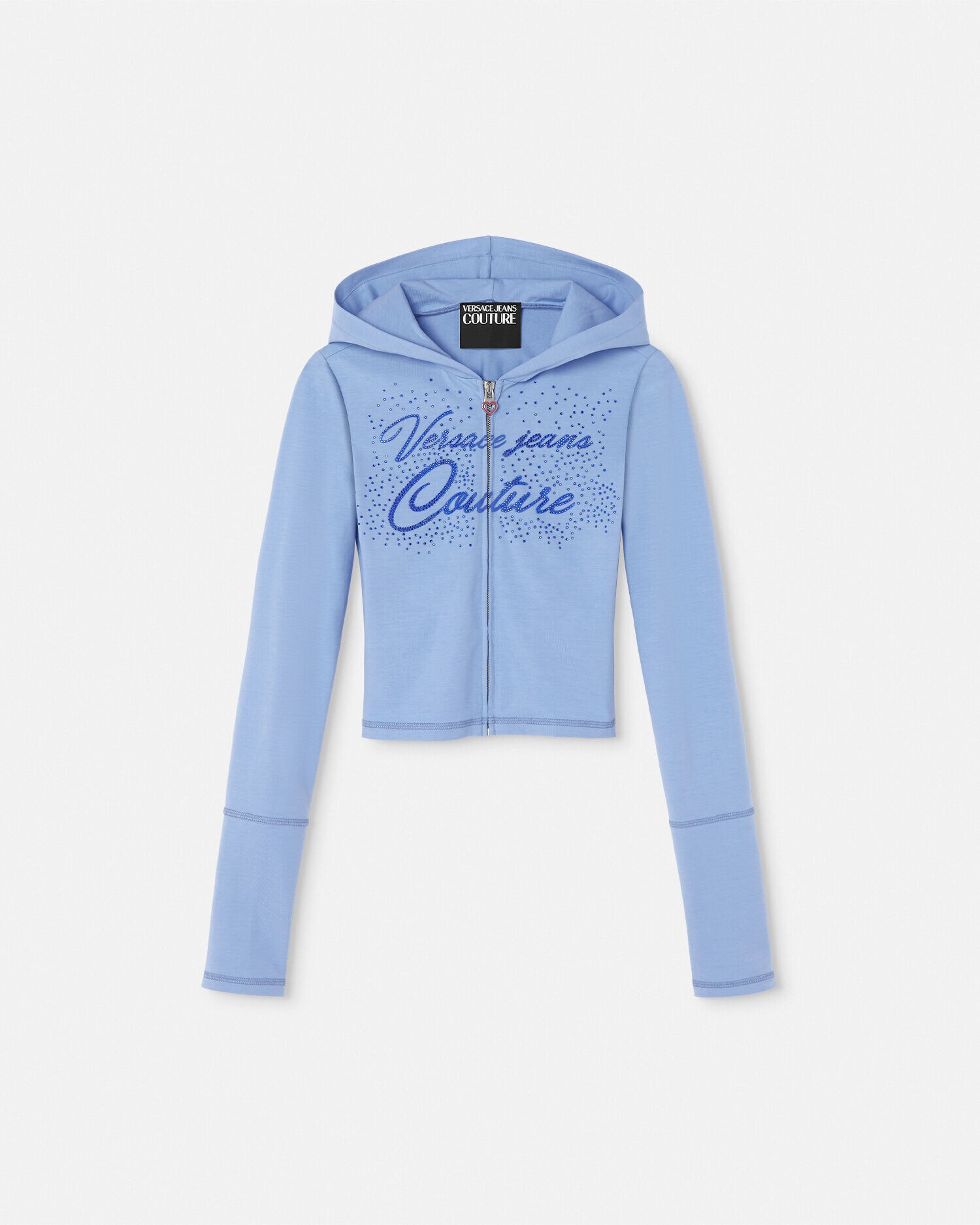 Crystal Logo Crop Hoodie