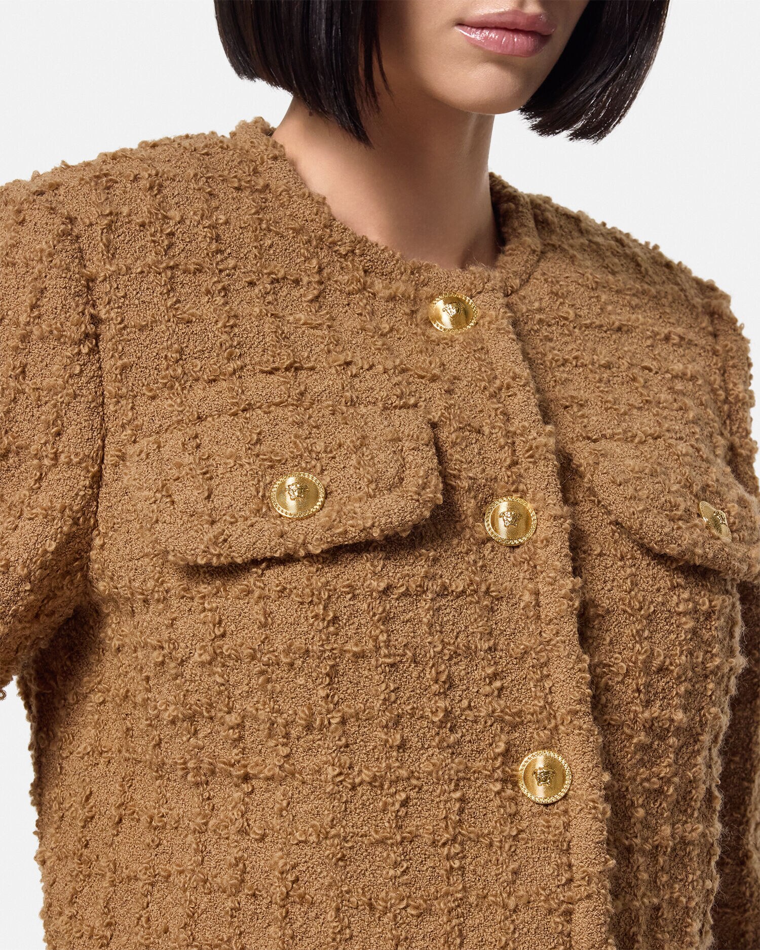 Tweed cardigan jacket outlet