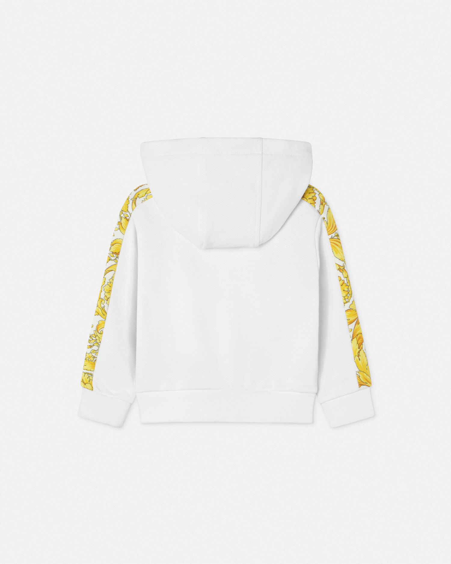 Versace hoodie white hot sale and gold
