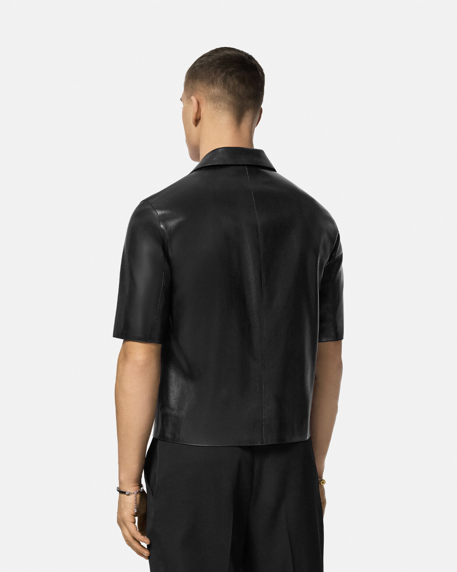 Leather Blouson Overshirt
