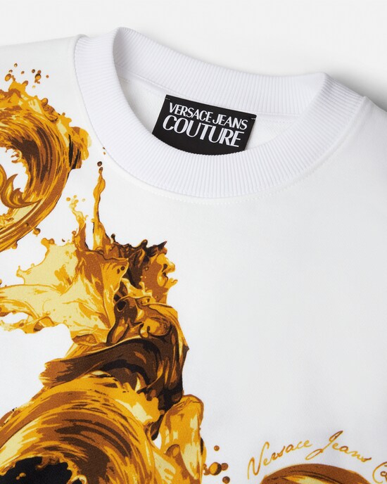 Printed Cotton-Jersey Sweatshirt Print 2