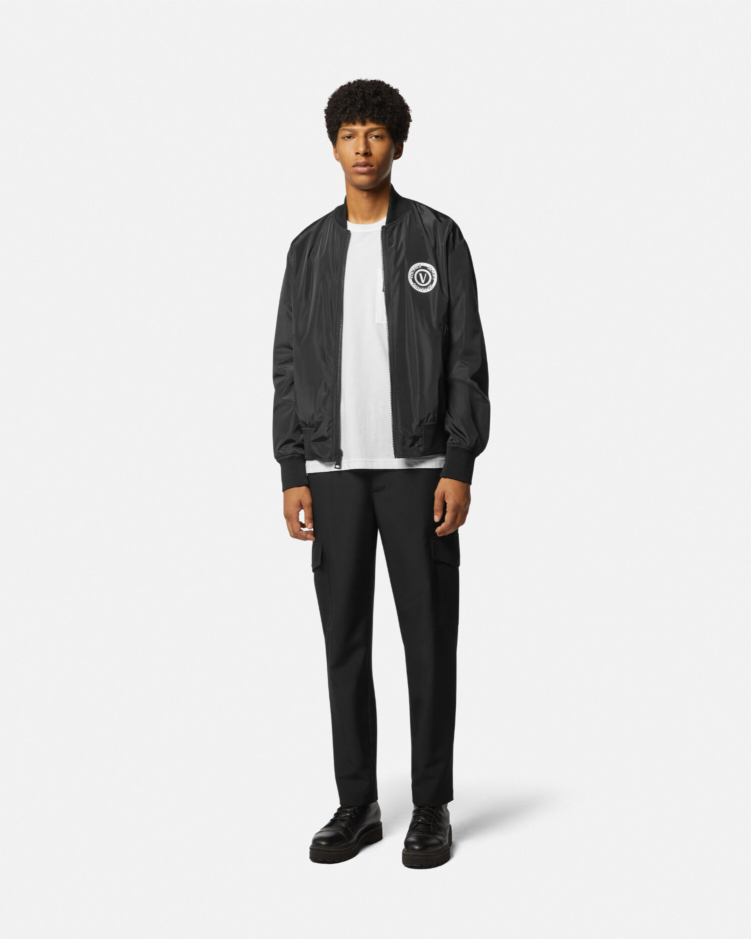 Versace Watercolor Couture Reversible Bomber Jacket VERSACE