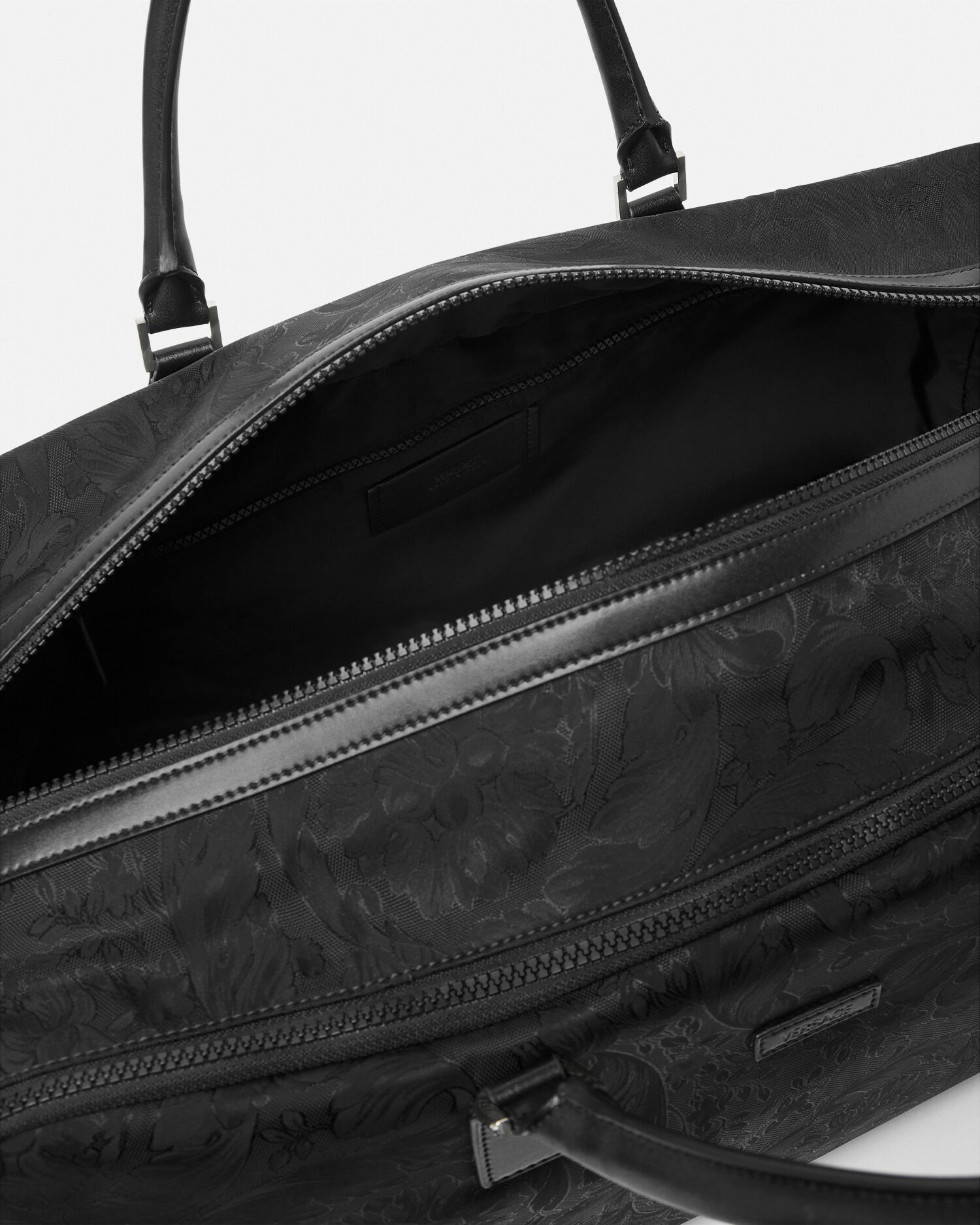 Neo Nylon Jacquard Duffle Tasche Schwarz VERSACE