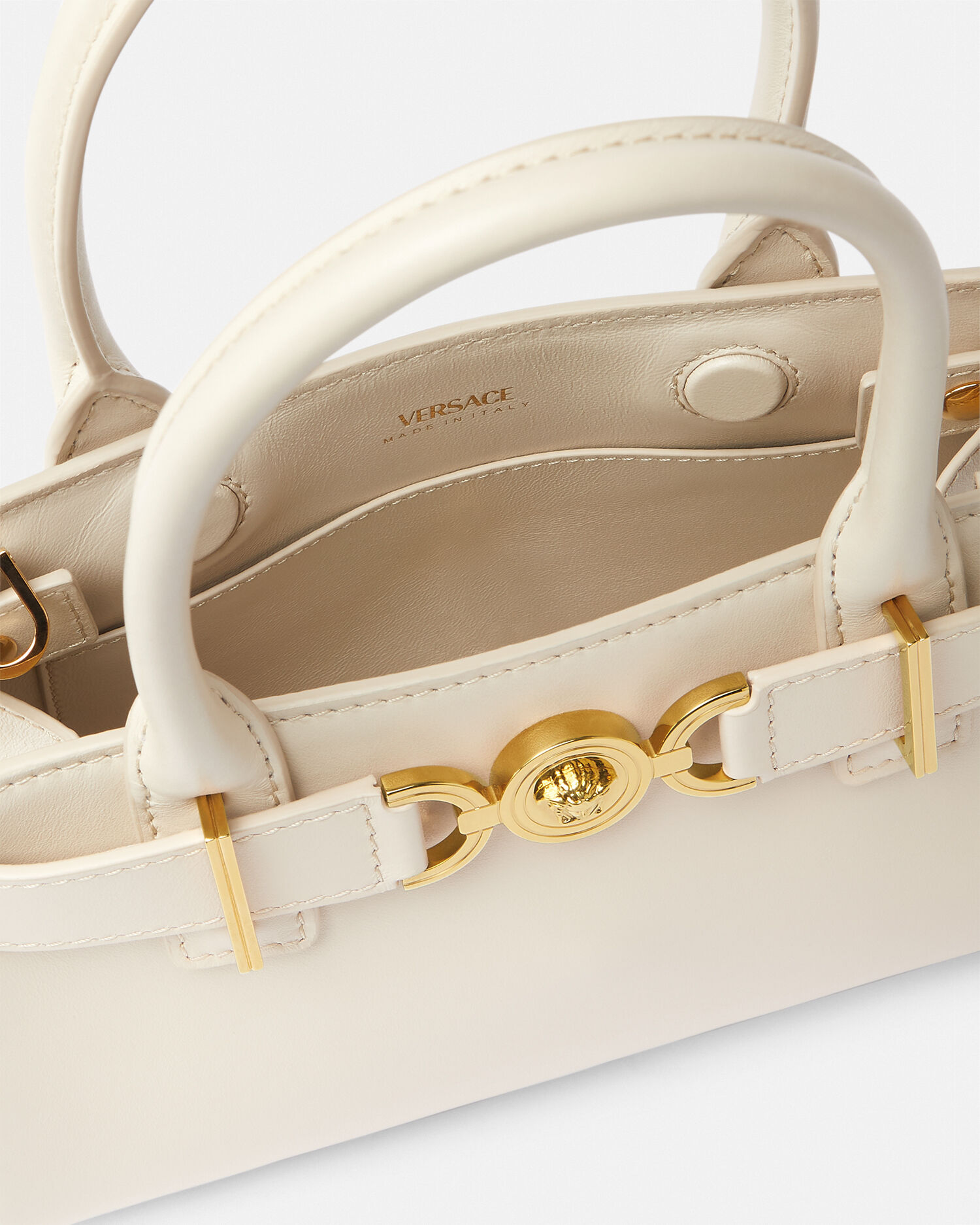 Versace leather tote cheap
