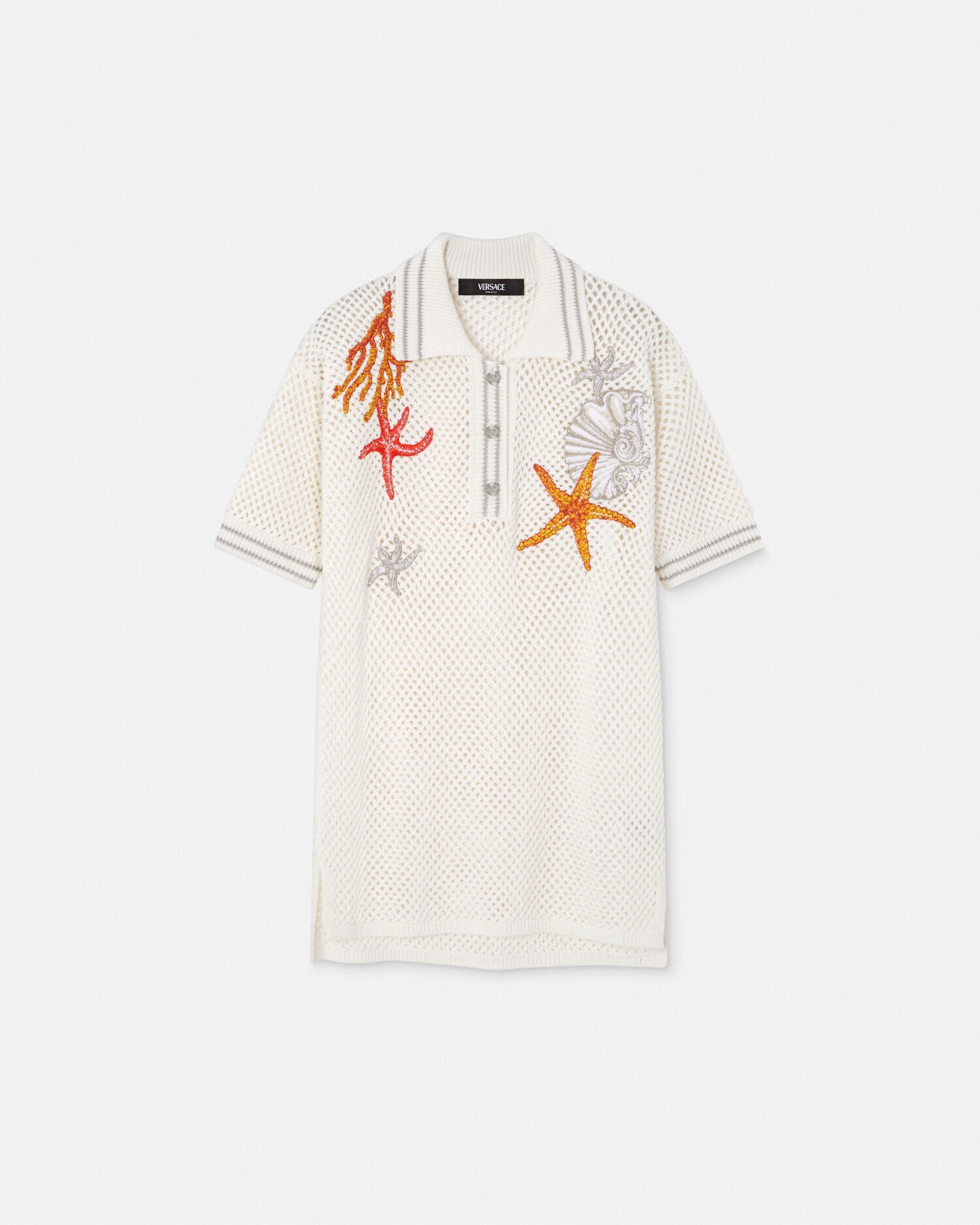 Versace polo white cheap