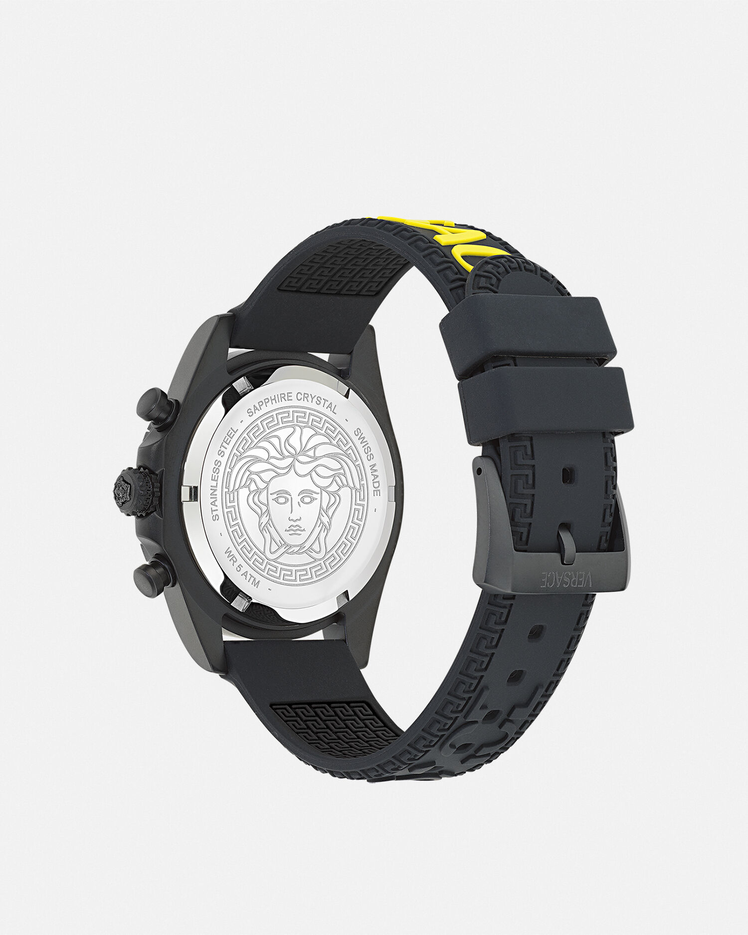 Versace Fornax Watch Black | VERSACE US