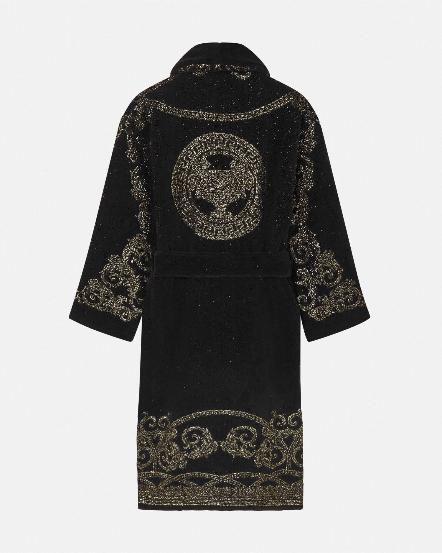 Peignoir Coupe des Dieux Noir Imprime VERSACE