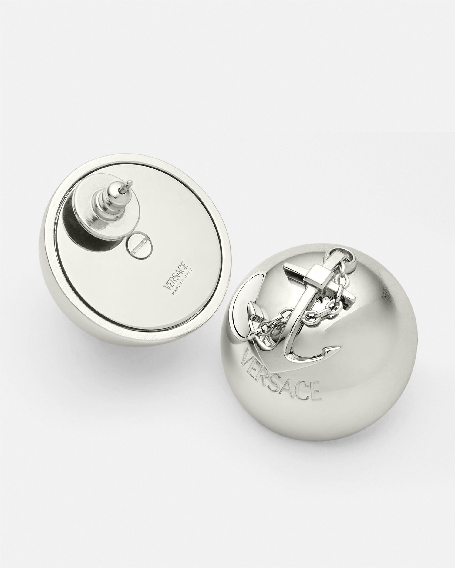 Silver on sale versace earrings