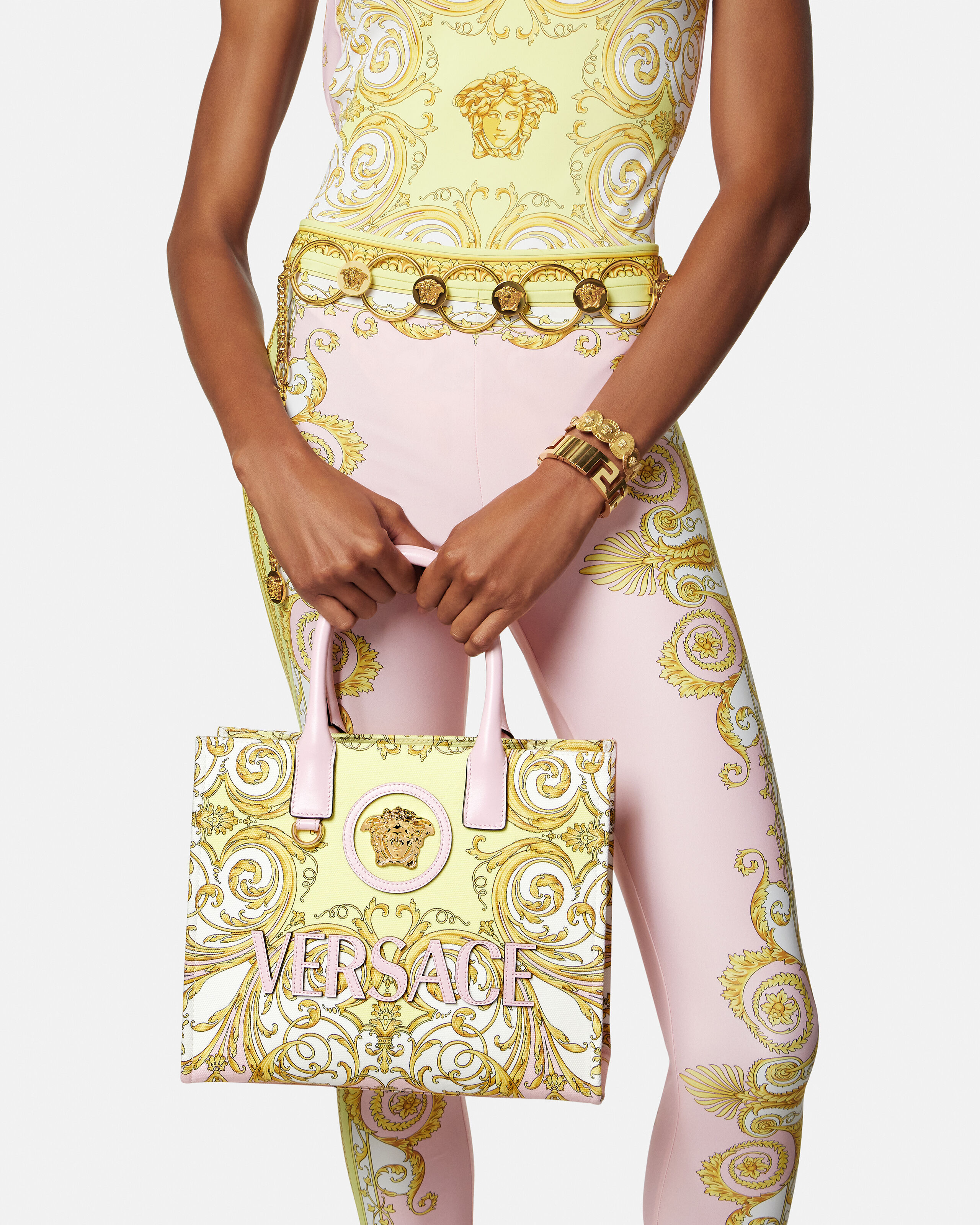 La Medusa Printed Small Canvas Tote