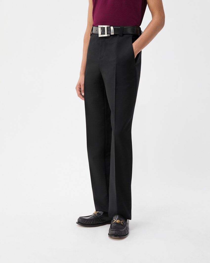 Wool-Mohair Formal Pants Black 4