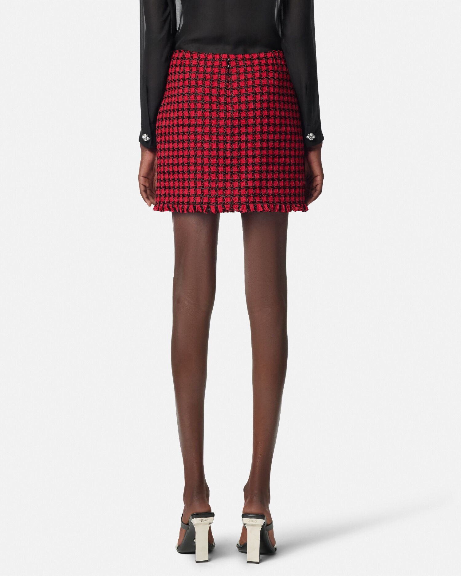 Tweed Mini Skirt | VERSACE US
