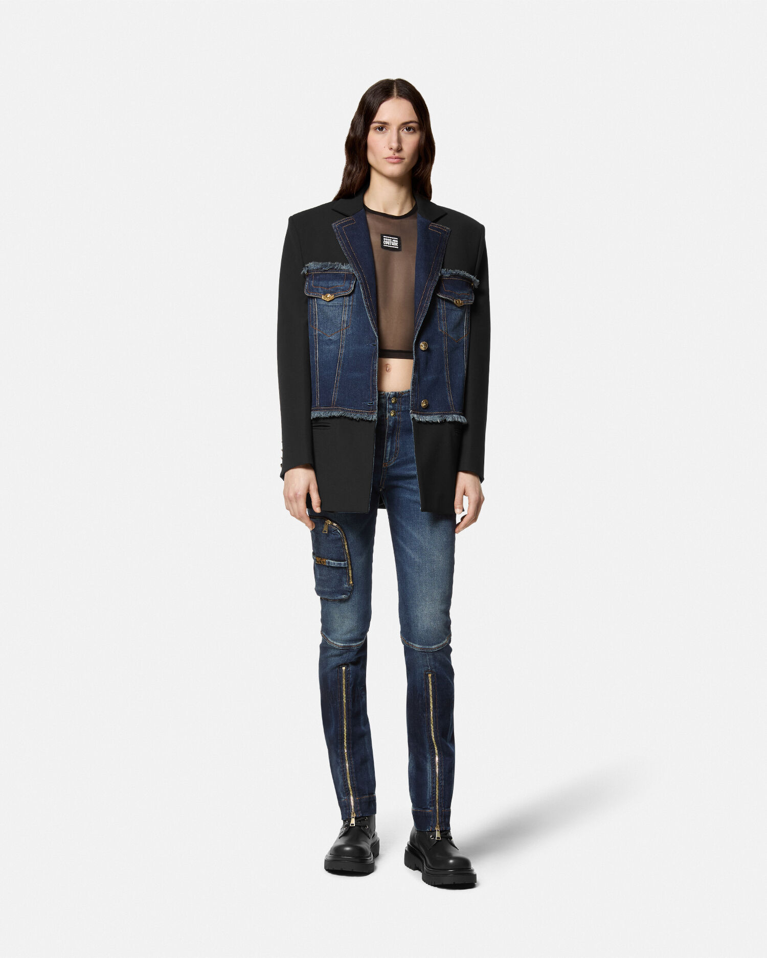 Versace mesh shirt cheap