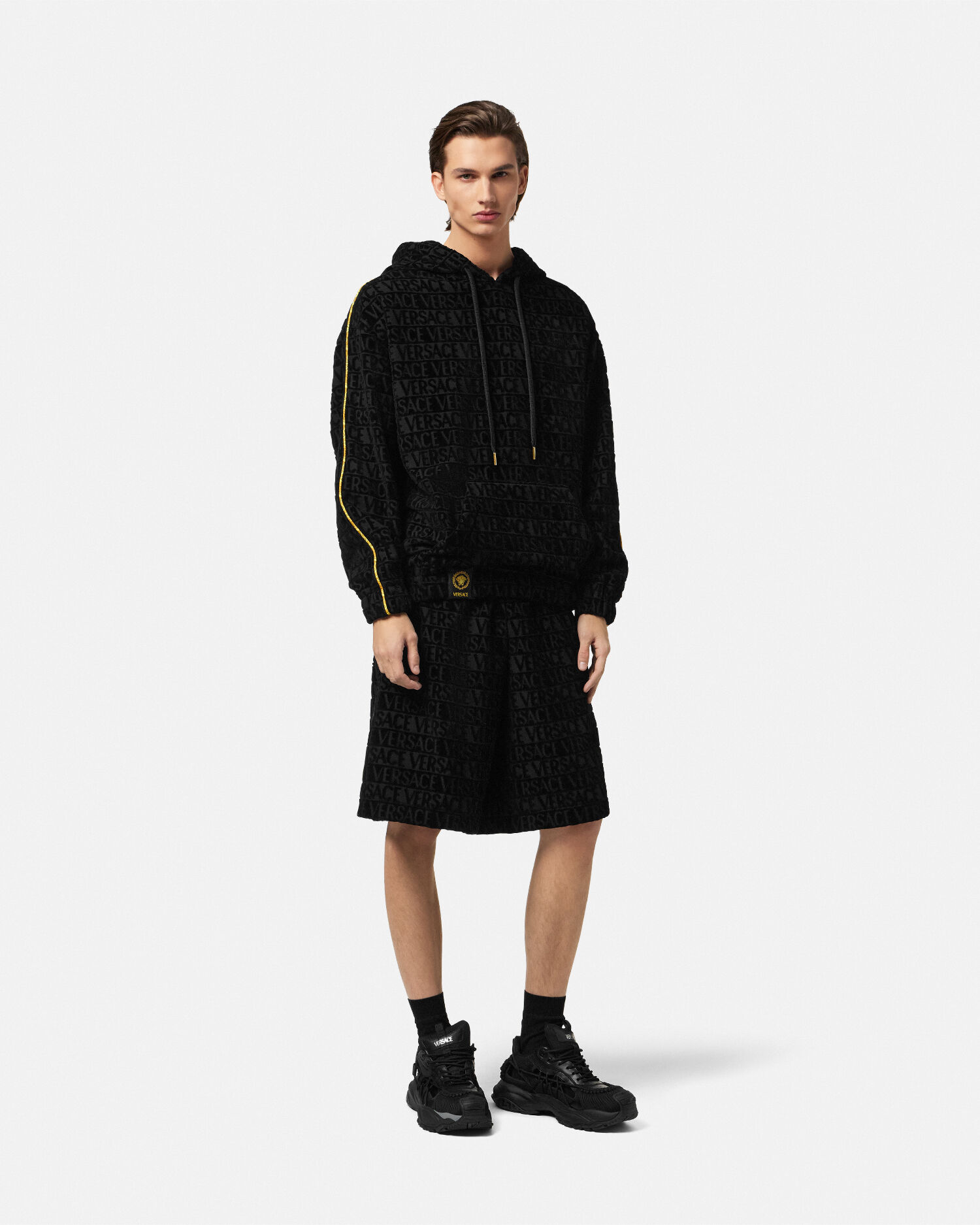 New Versace Men's Barocco Intante Hooded Jacket Windbreaker