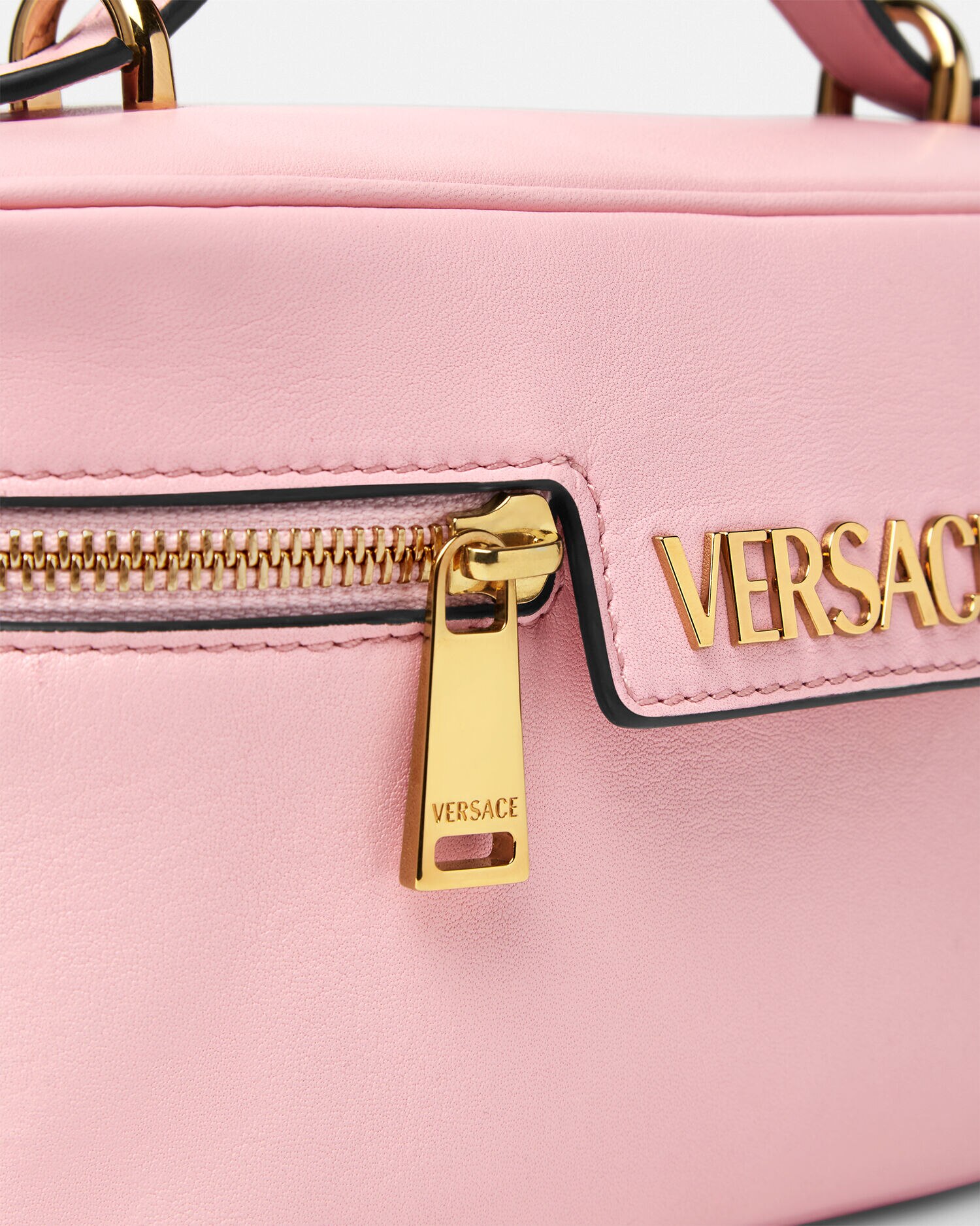 Versace Tag Vanity Bag Pink | VERSACE US