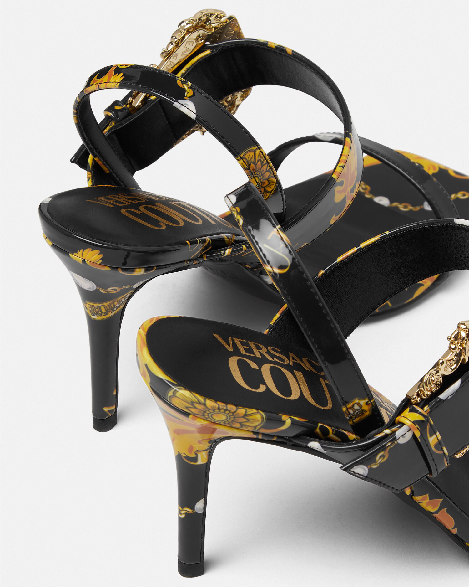Versace shop strap heels