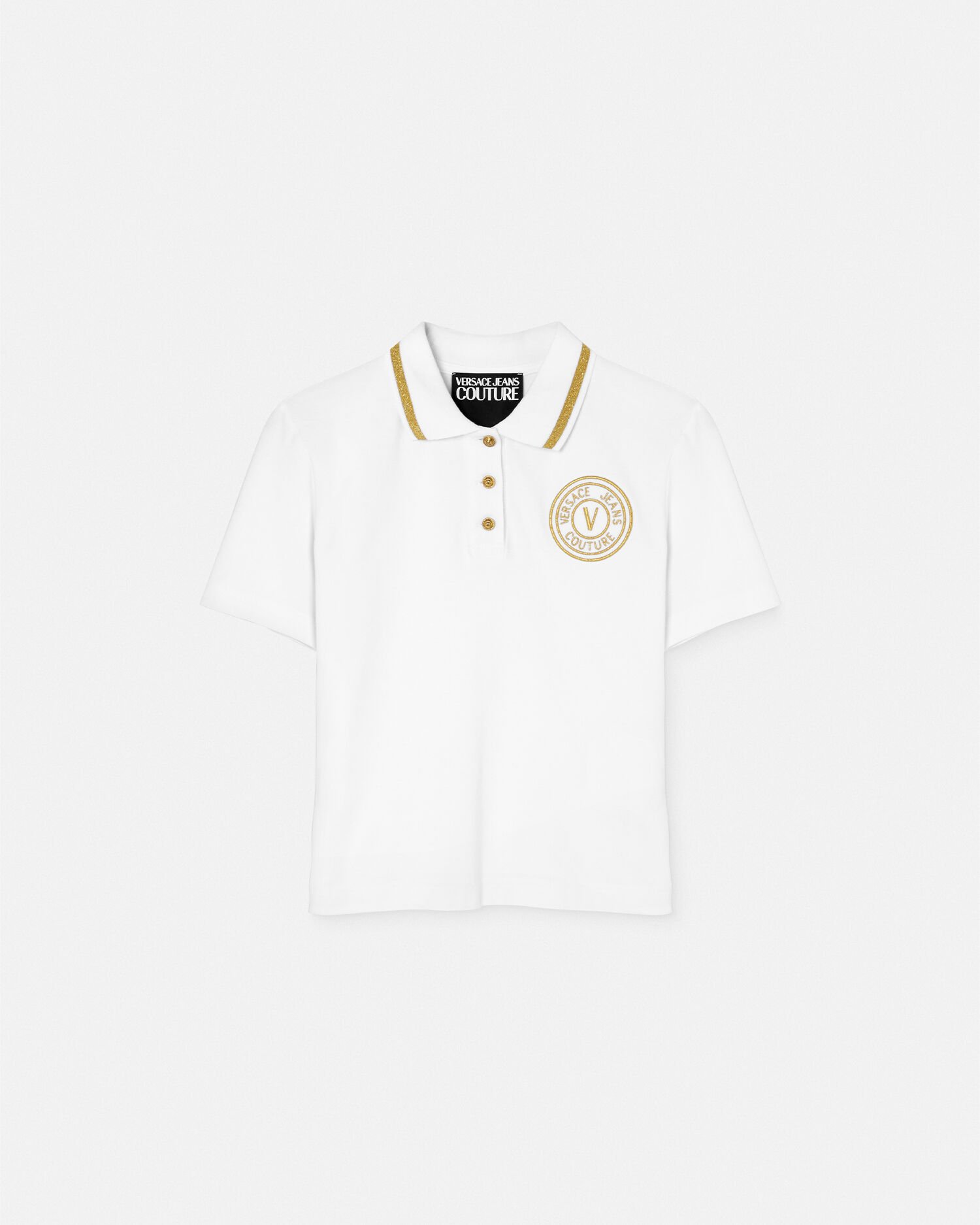White and gold versace shirt sale