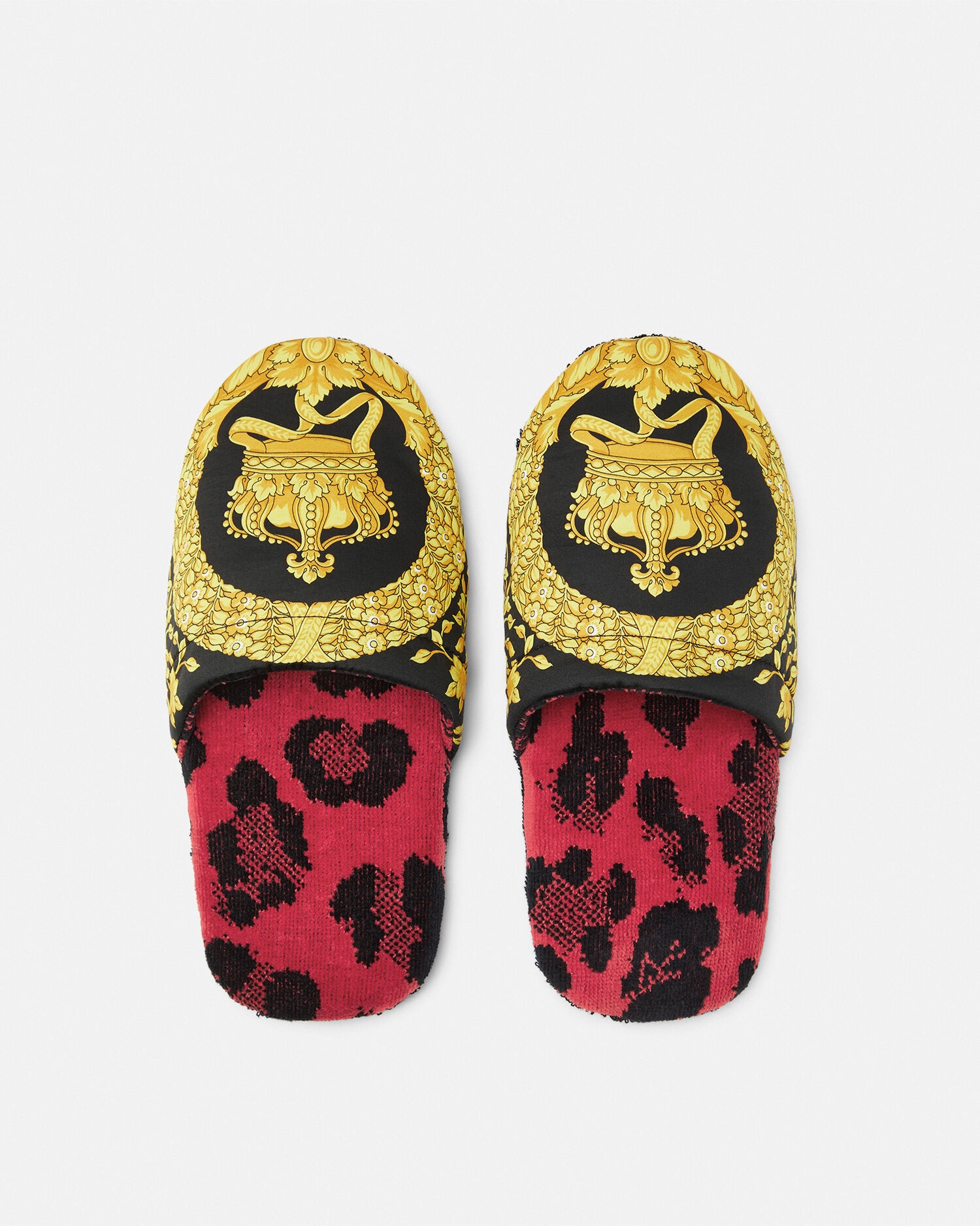 Versace slippers red discount