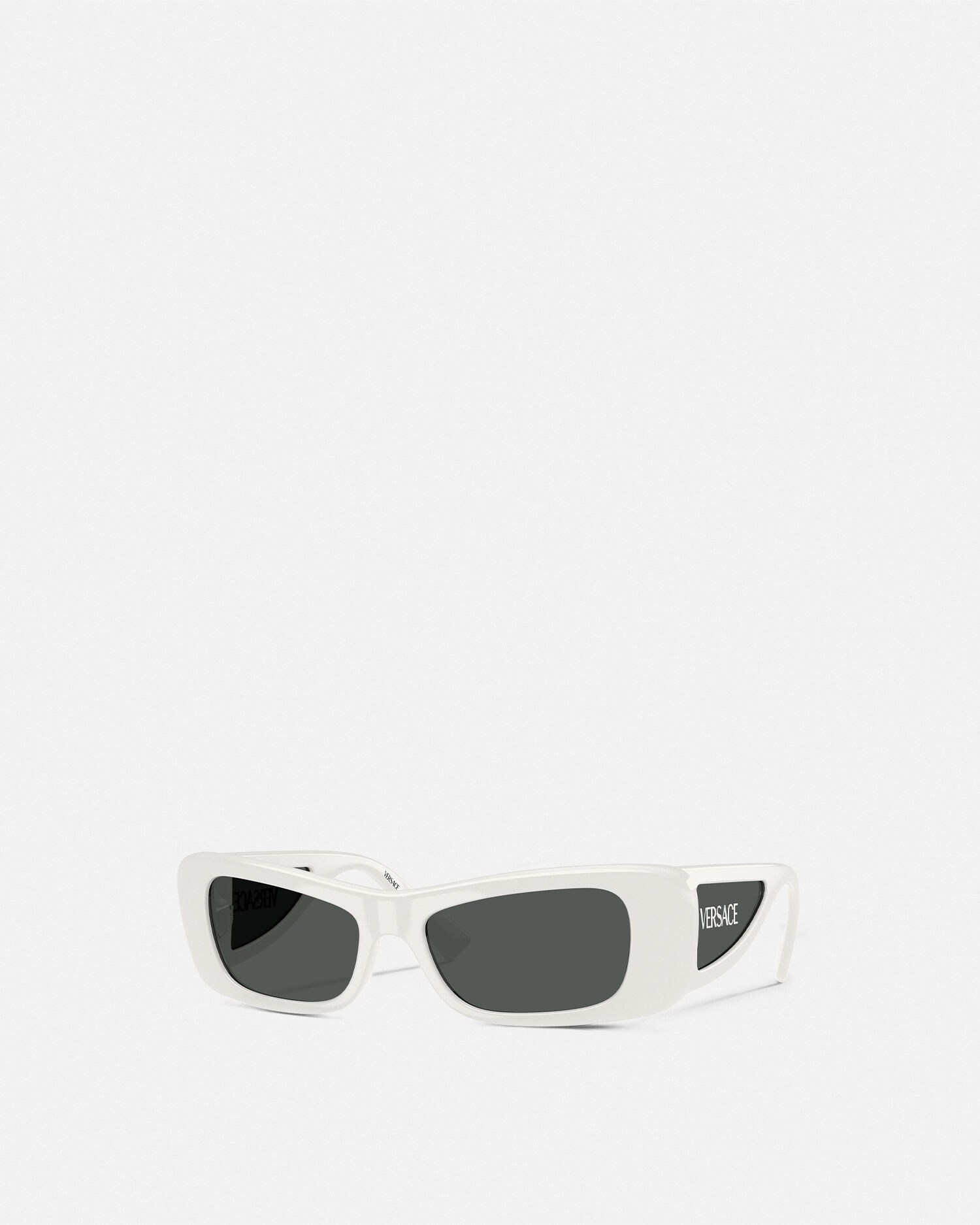 Versace white frame sunglasses top