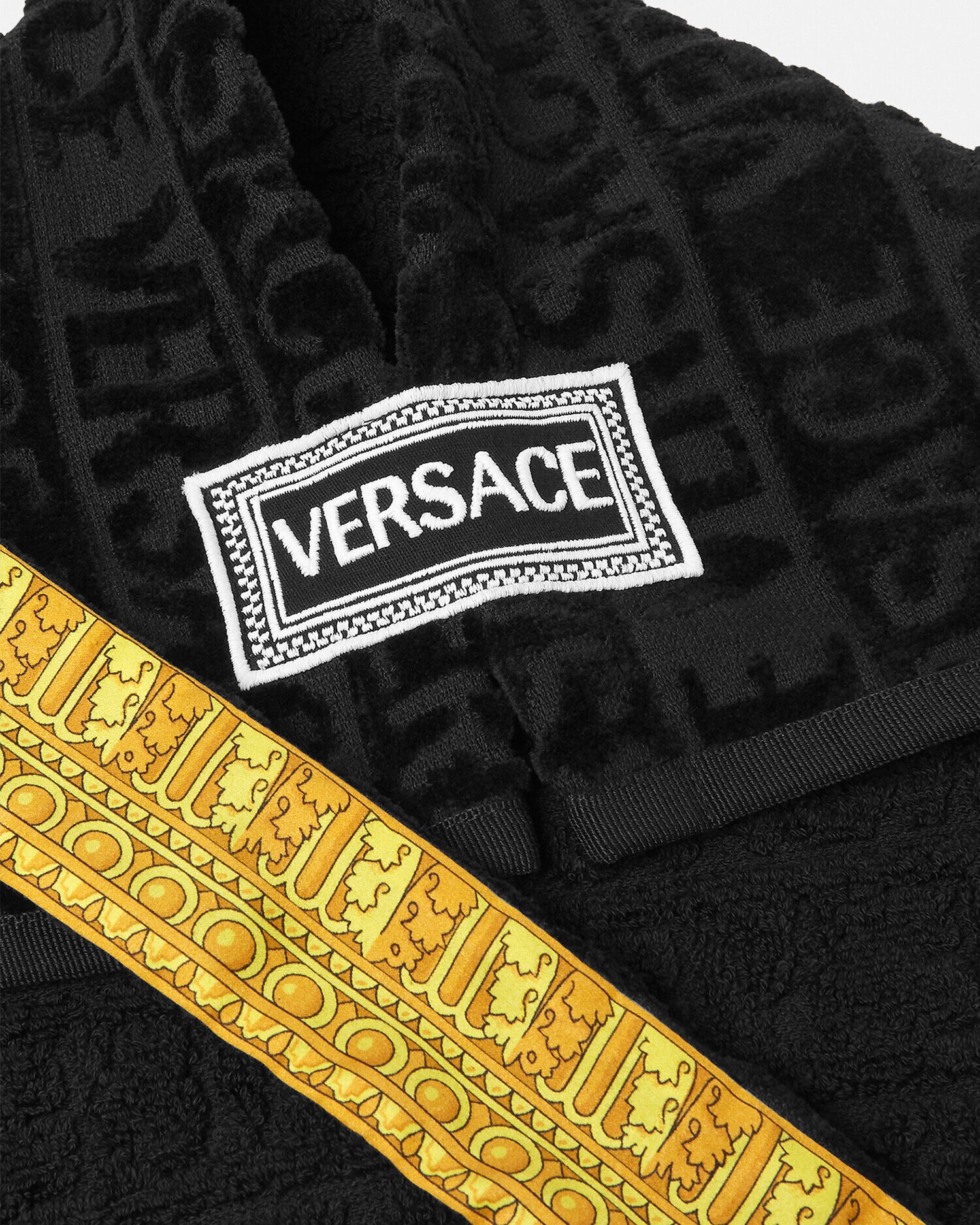Versace black discount bathrobe