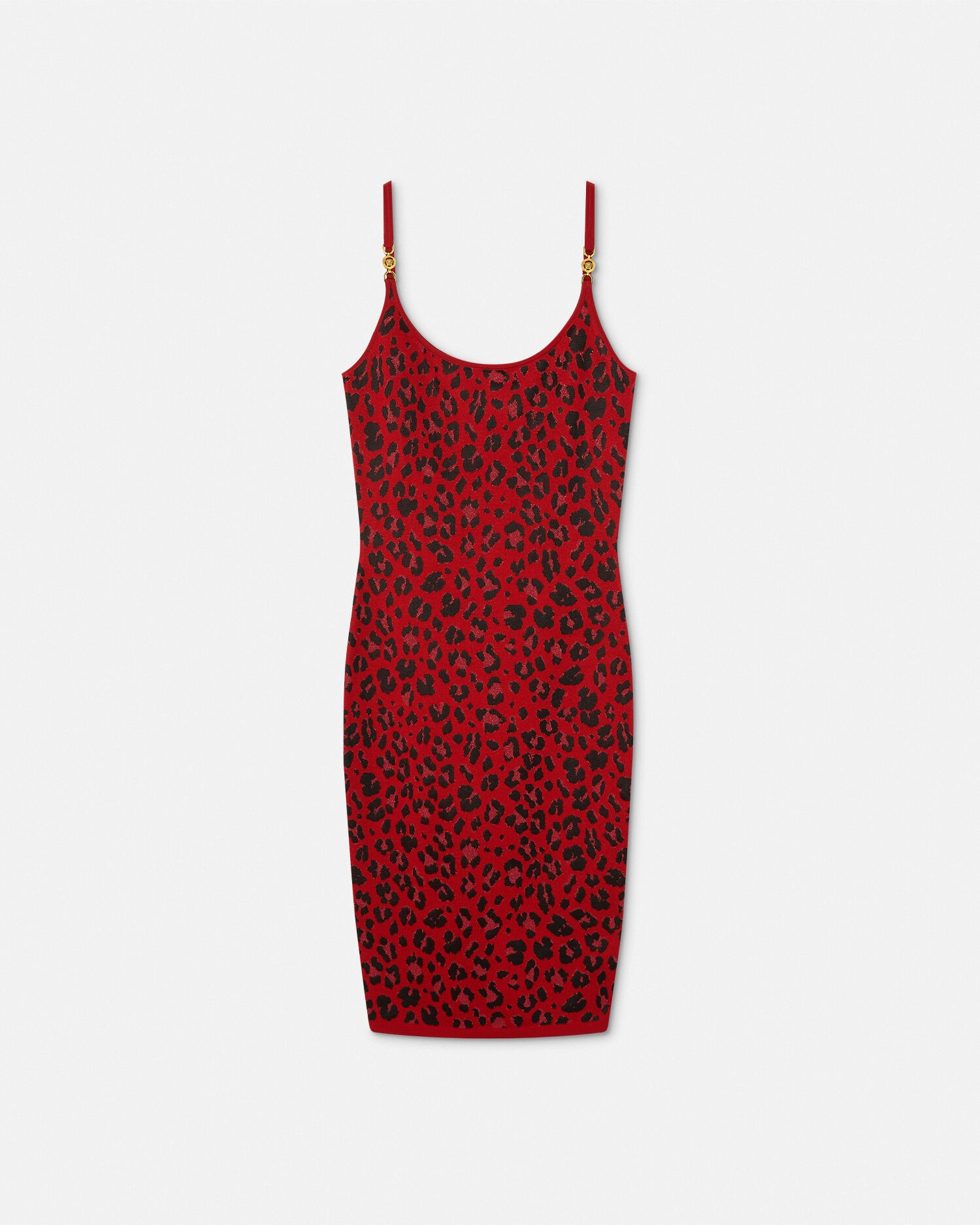 Red leopard print dress h&m on sale