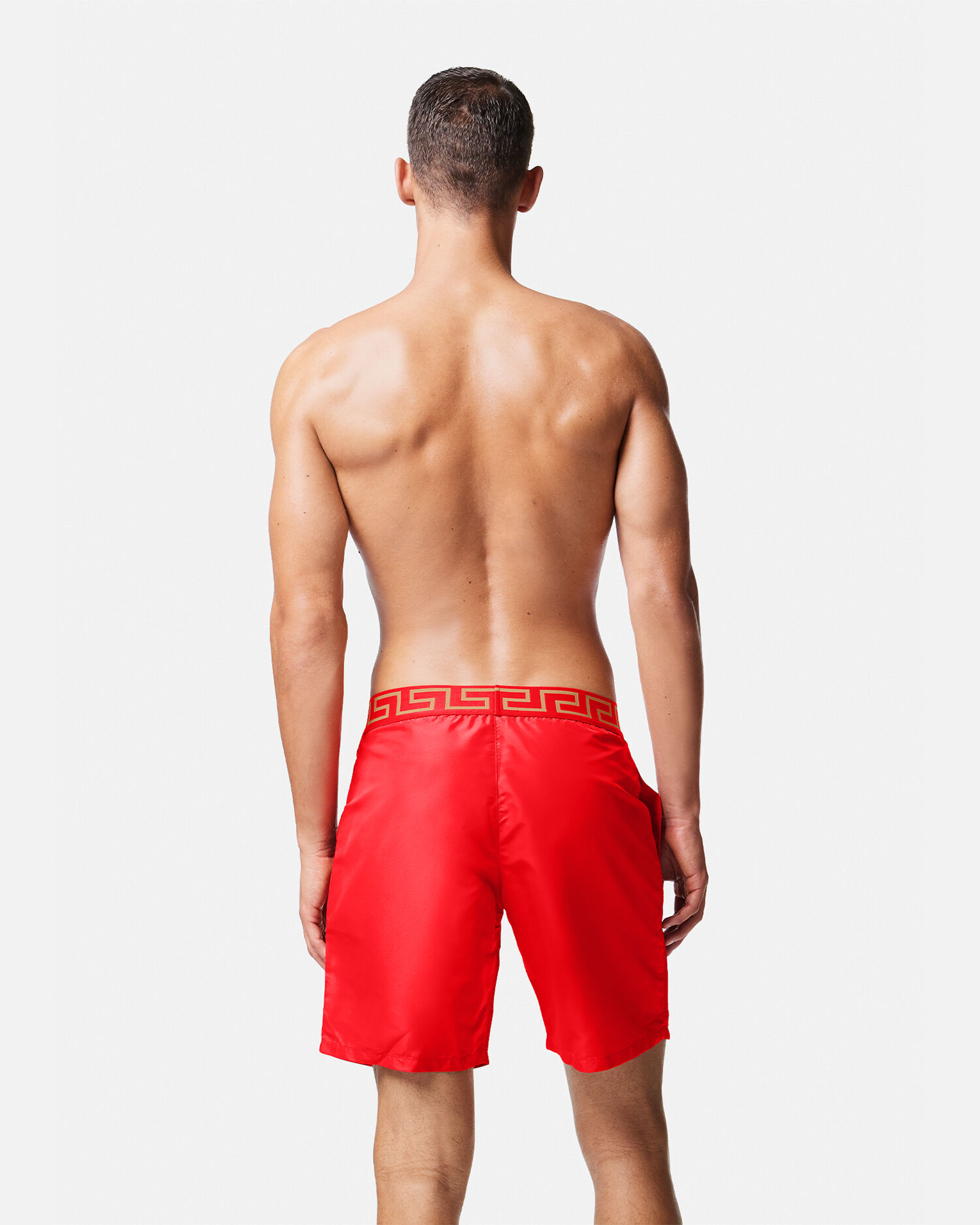 Versace swim shorts red on sale
