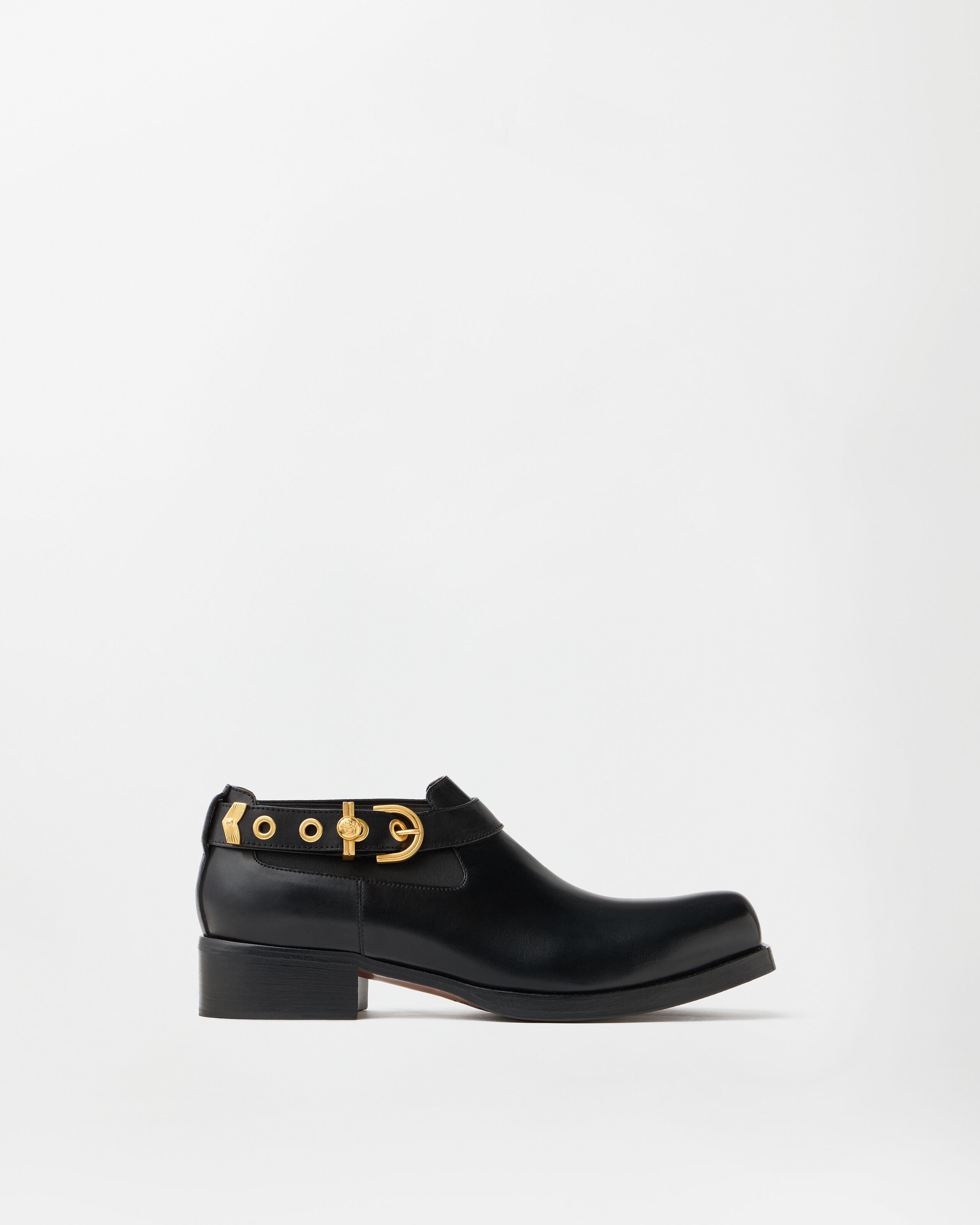 Versace orlando leather chelsea boots