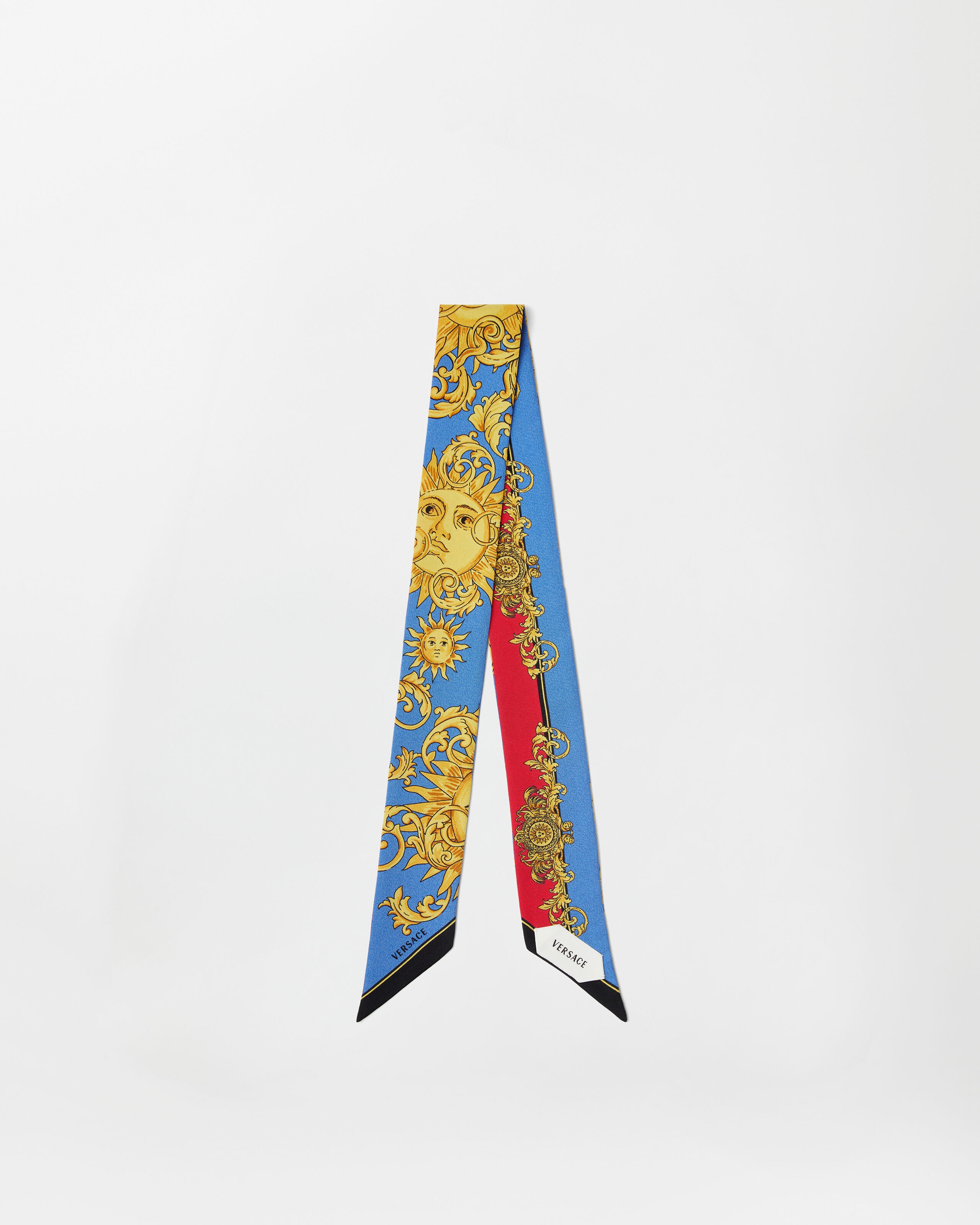 Versace printed silk twill ribbon