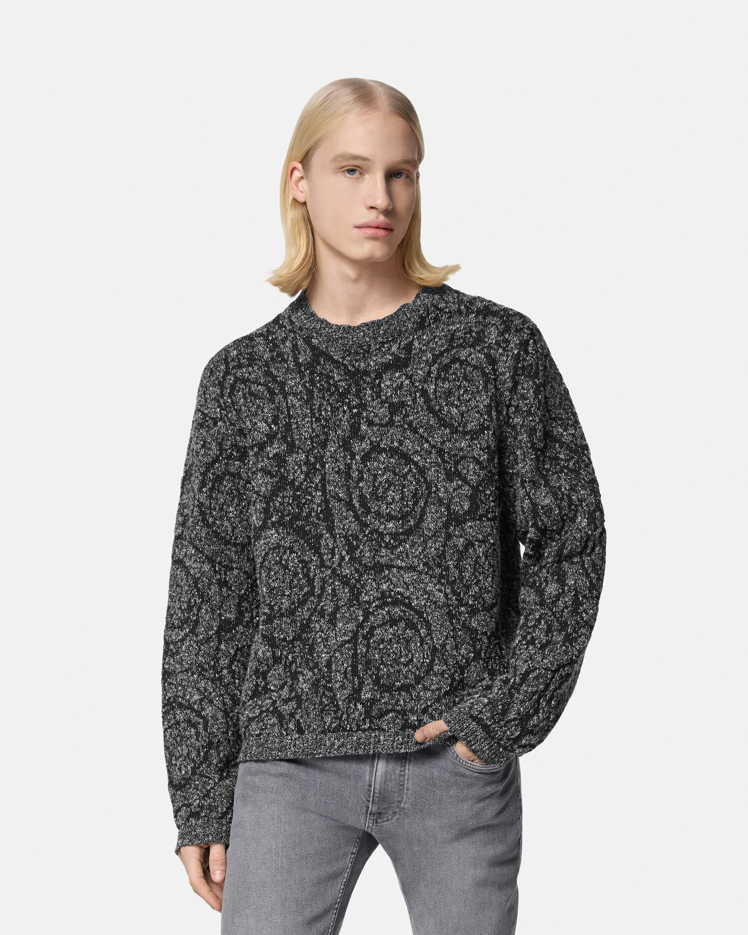 Versace knit sweater best sale