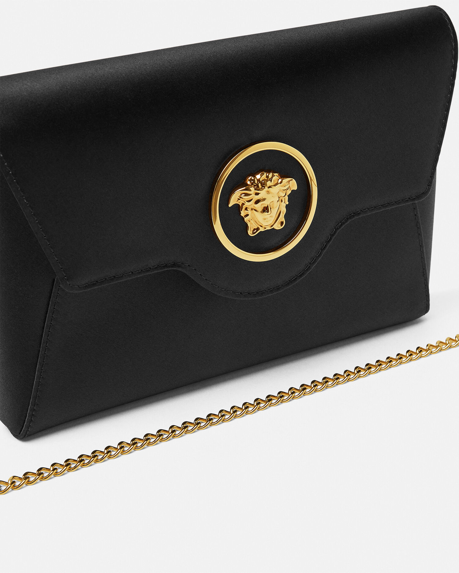 La Medusa Satin Clutch