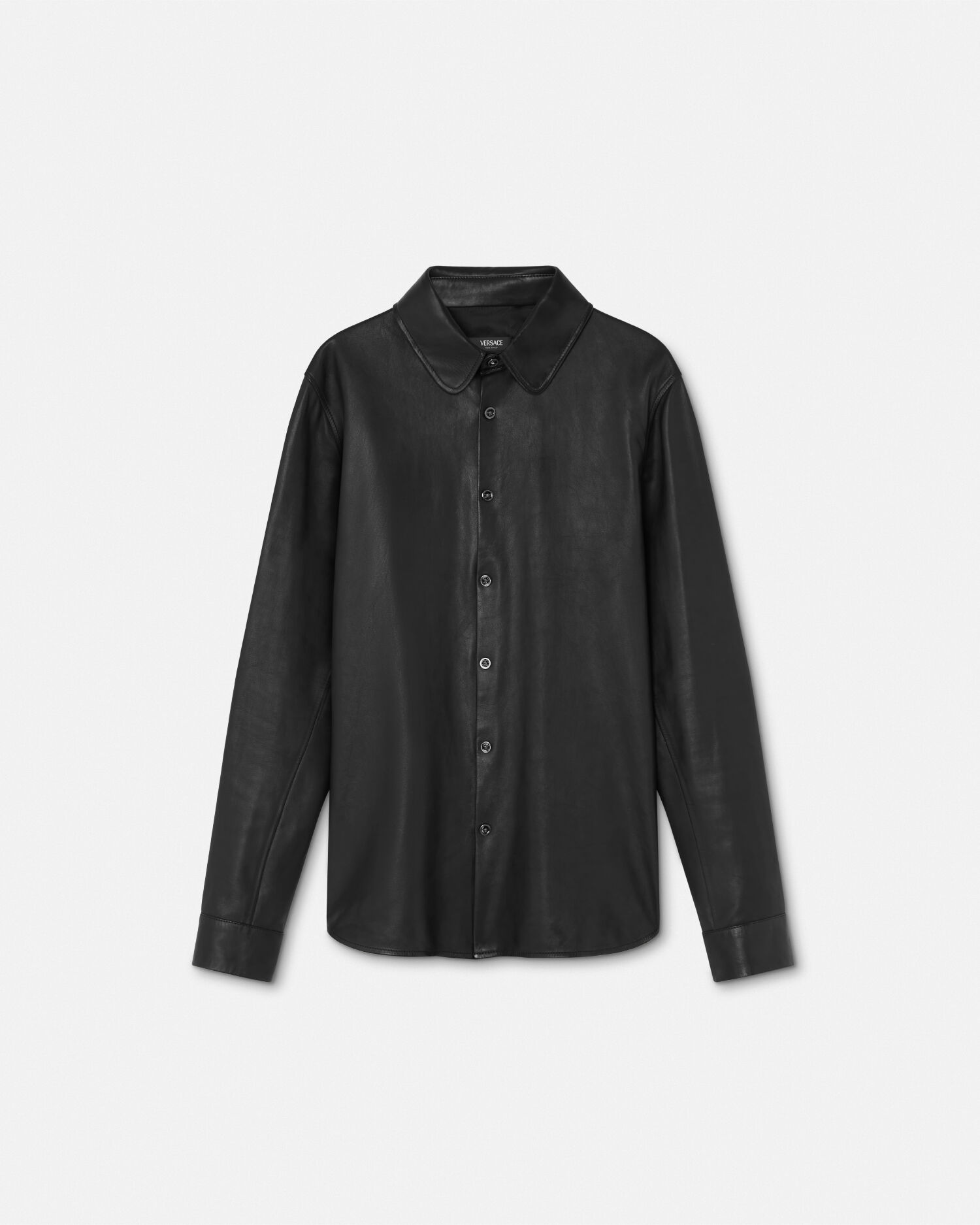 Versace leather shirt hotsell
