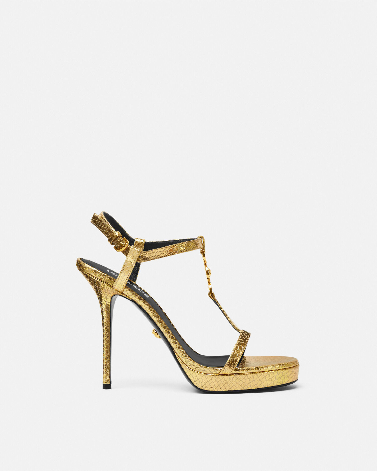 Medusa 95 Metallic Sandals Gold VERSACE CA