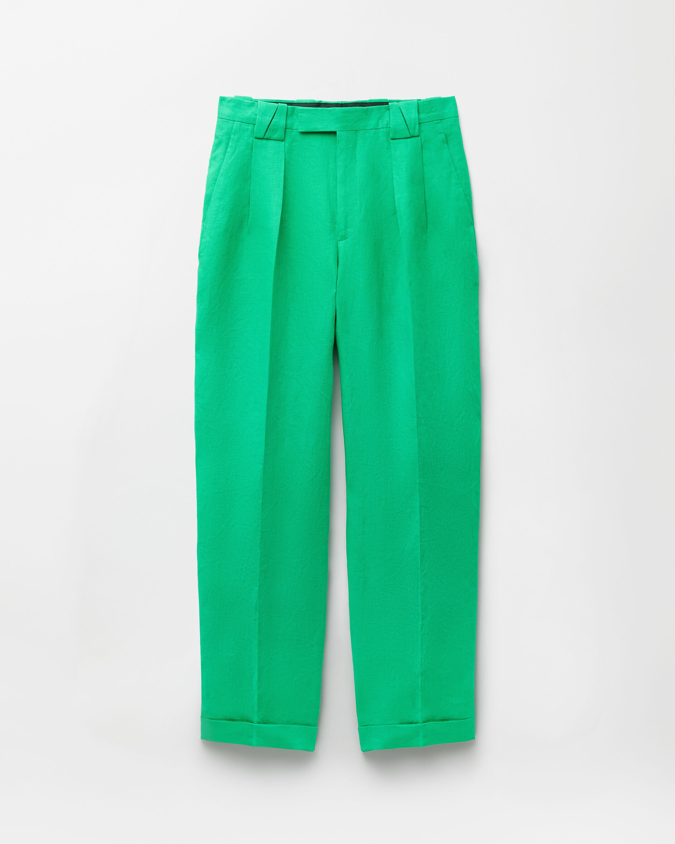 Hemp Formal Pants Green | VERSACE