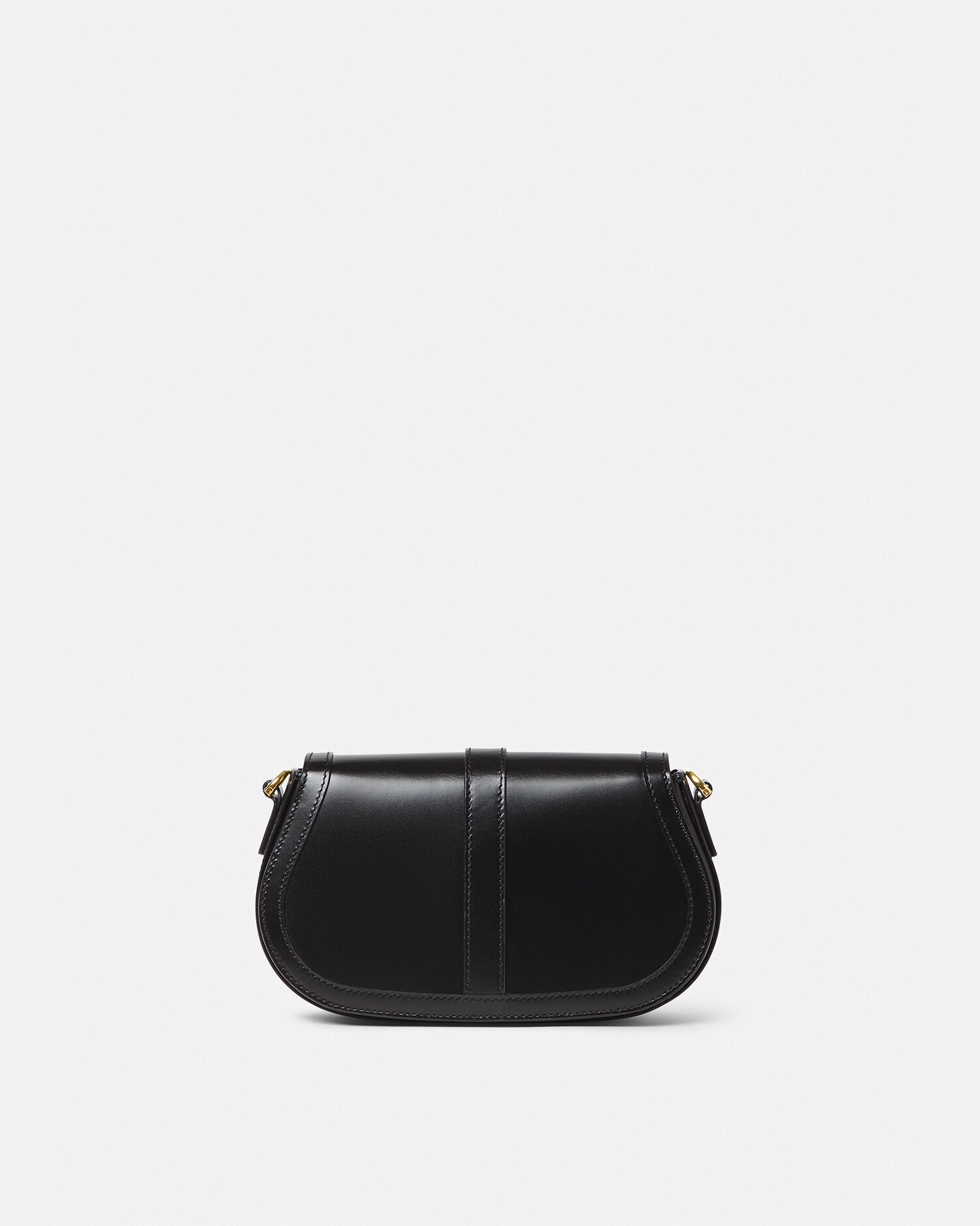 Greca Goddess Shoulder Bag Black Gold VERSACE