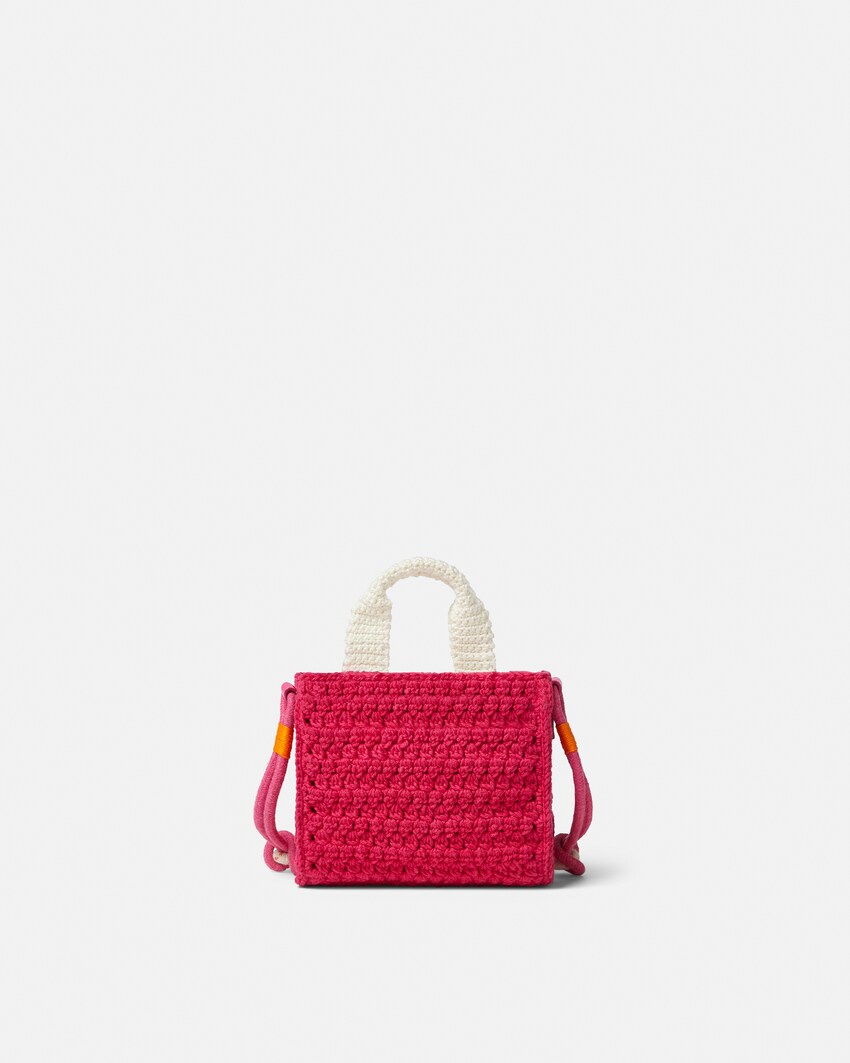 Kids shopper all'uncinetto Fucsia 2