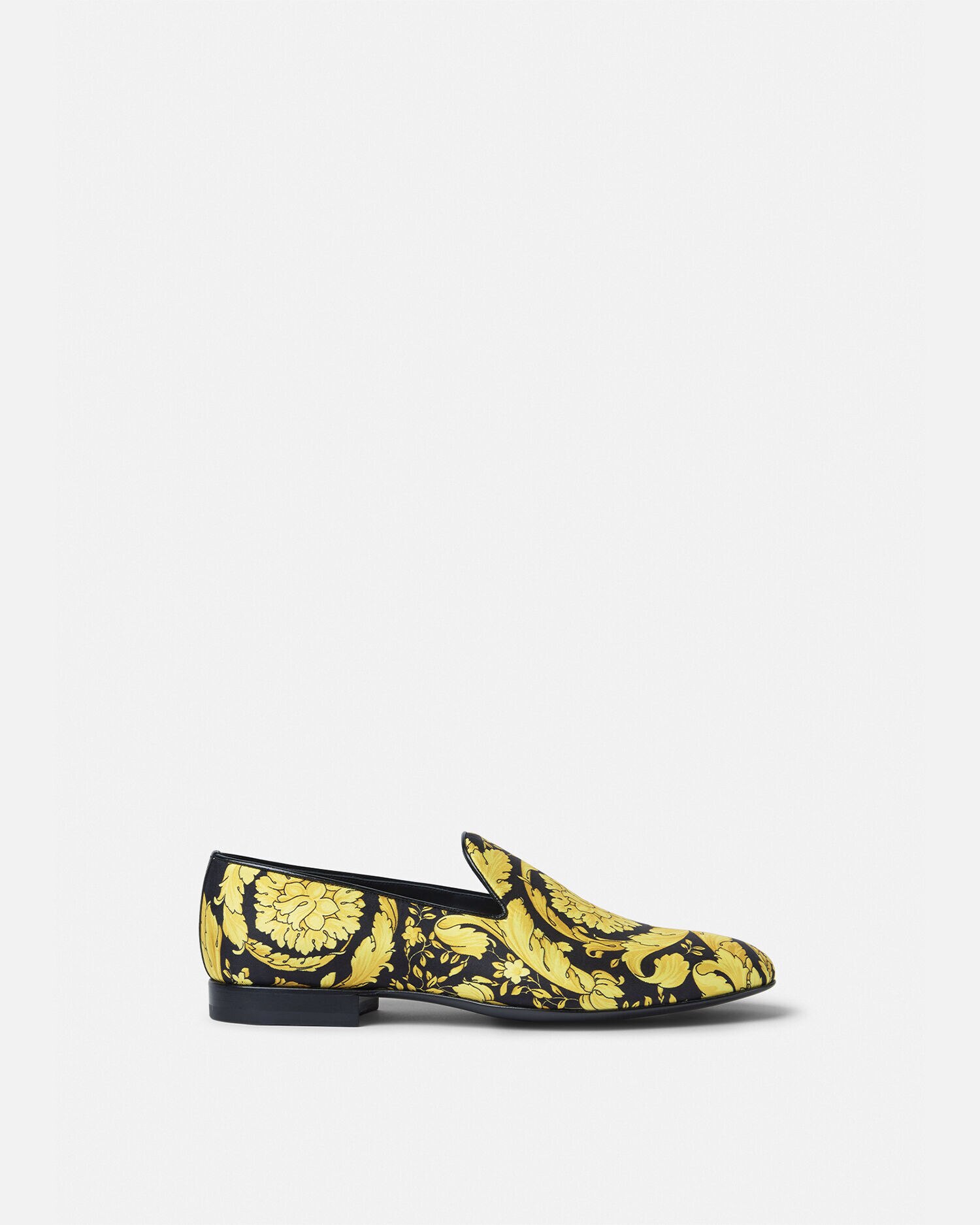 Versace jungle store satin slippers