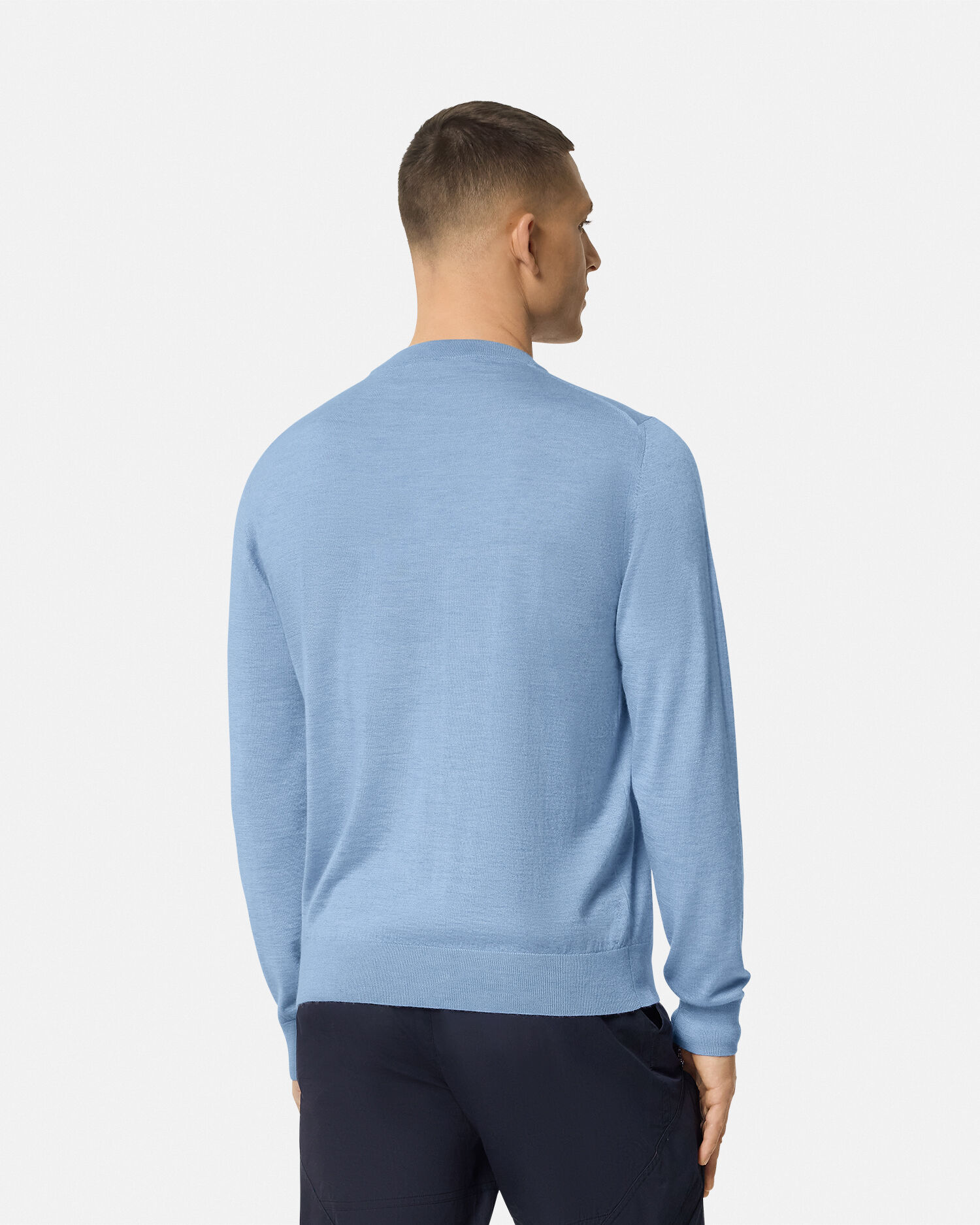Versace blue sweater cheap