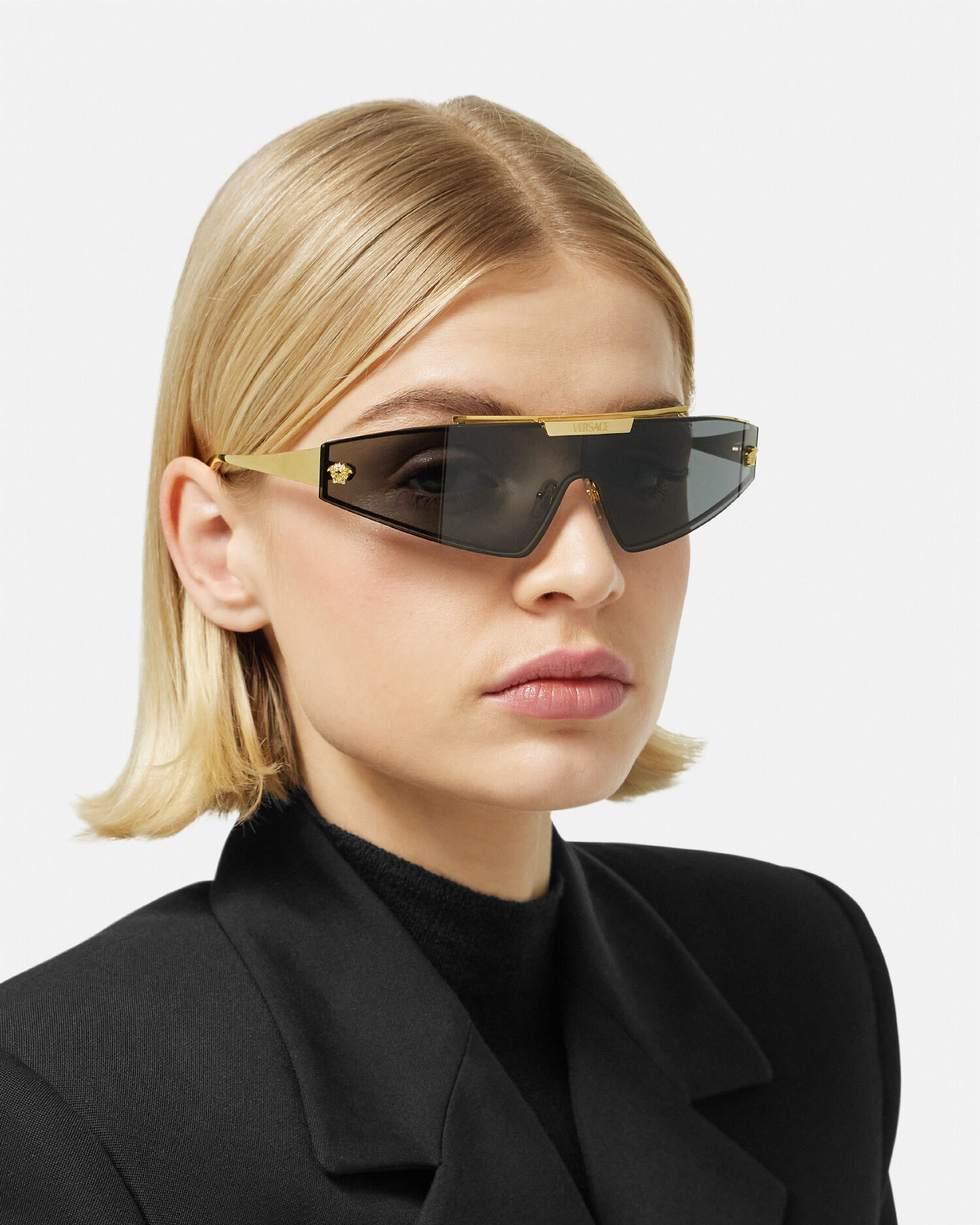 Versace medusa visor sunglasses hot sale