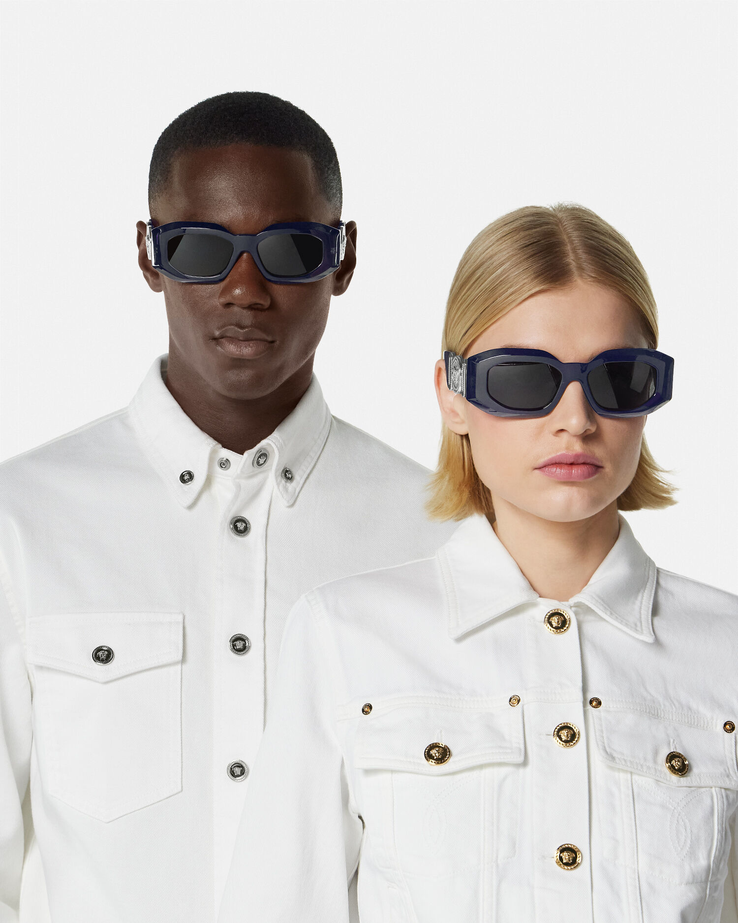 Versace blue glasses on sale