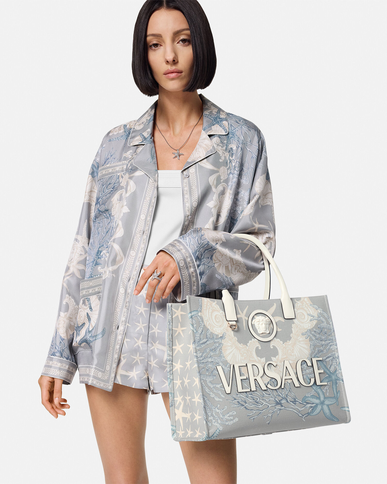 Versace print bag discount