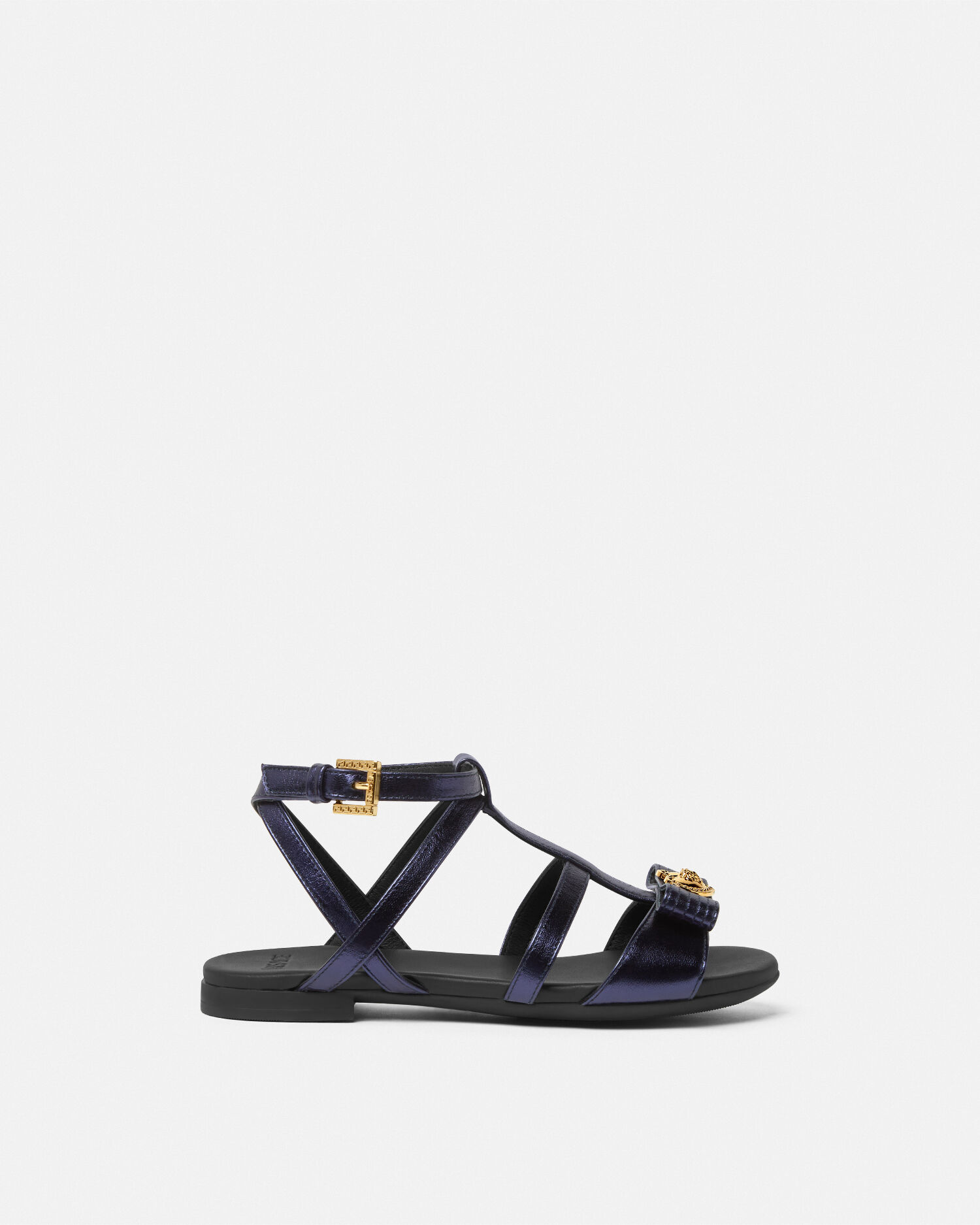 Gianni Ribbon Kids Sandals Blue VERSACE IN