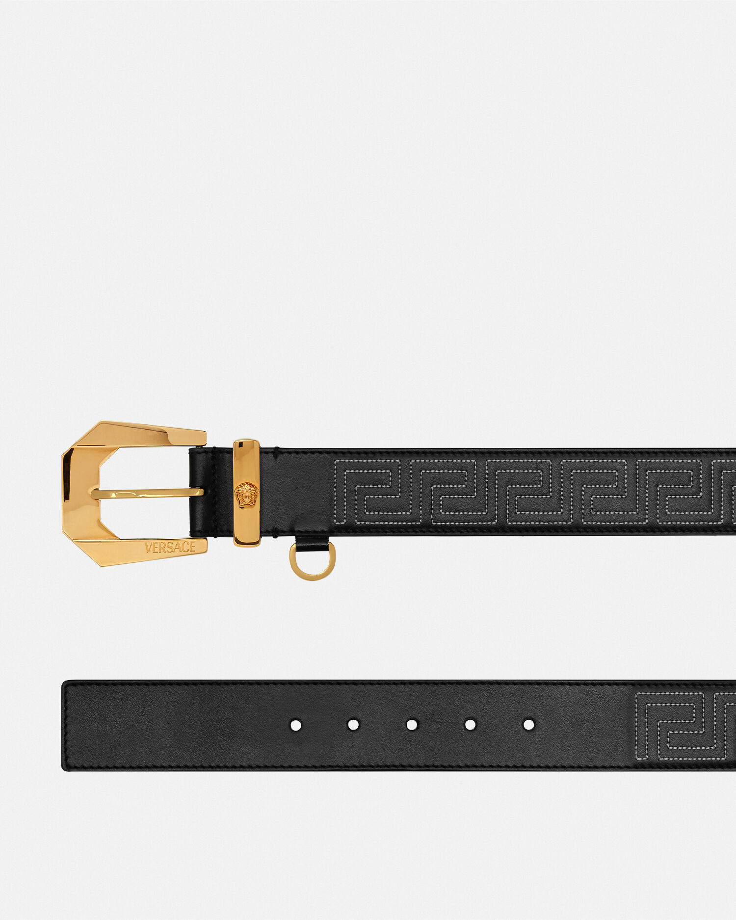 Greca leather belt store