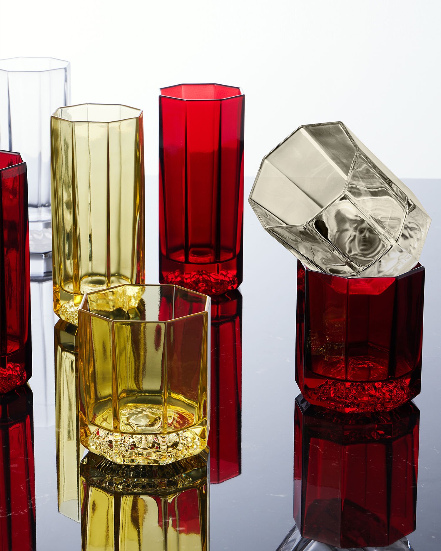 Medusa Lumi re Haze Set 2 Whiskey Glasses