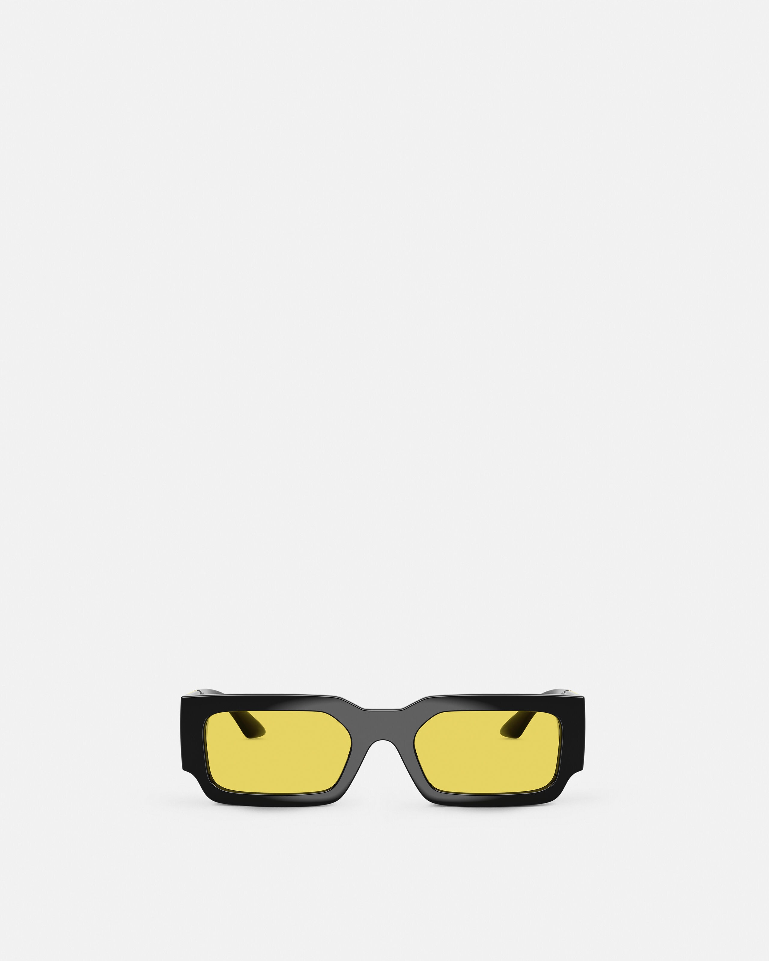 Greca Maxi Sunglasses Black,Gold | VERSACE US