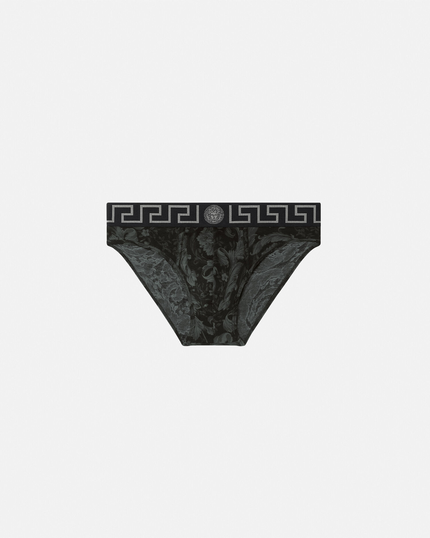 Printed Jacquard Cotton-Jersey Briefs | VERSACE US